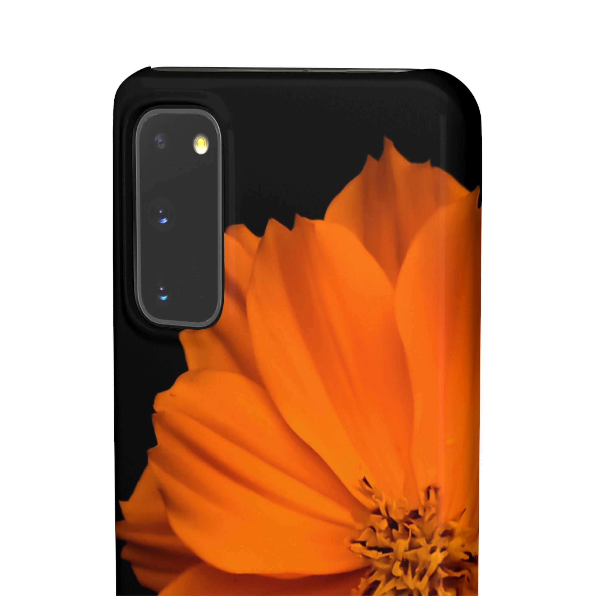 Phone Case - Orange Cosmos Floral Snap Case | Slim Protective Flower Design
