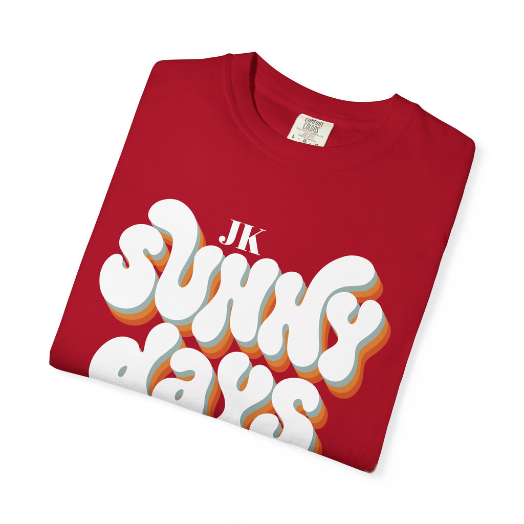 Unisex Sunny Days Ahead T-Shirt | Retro Bubble Letter Design