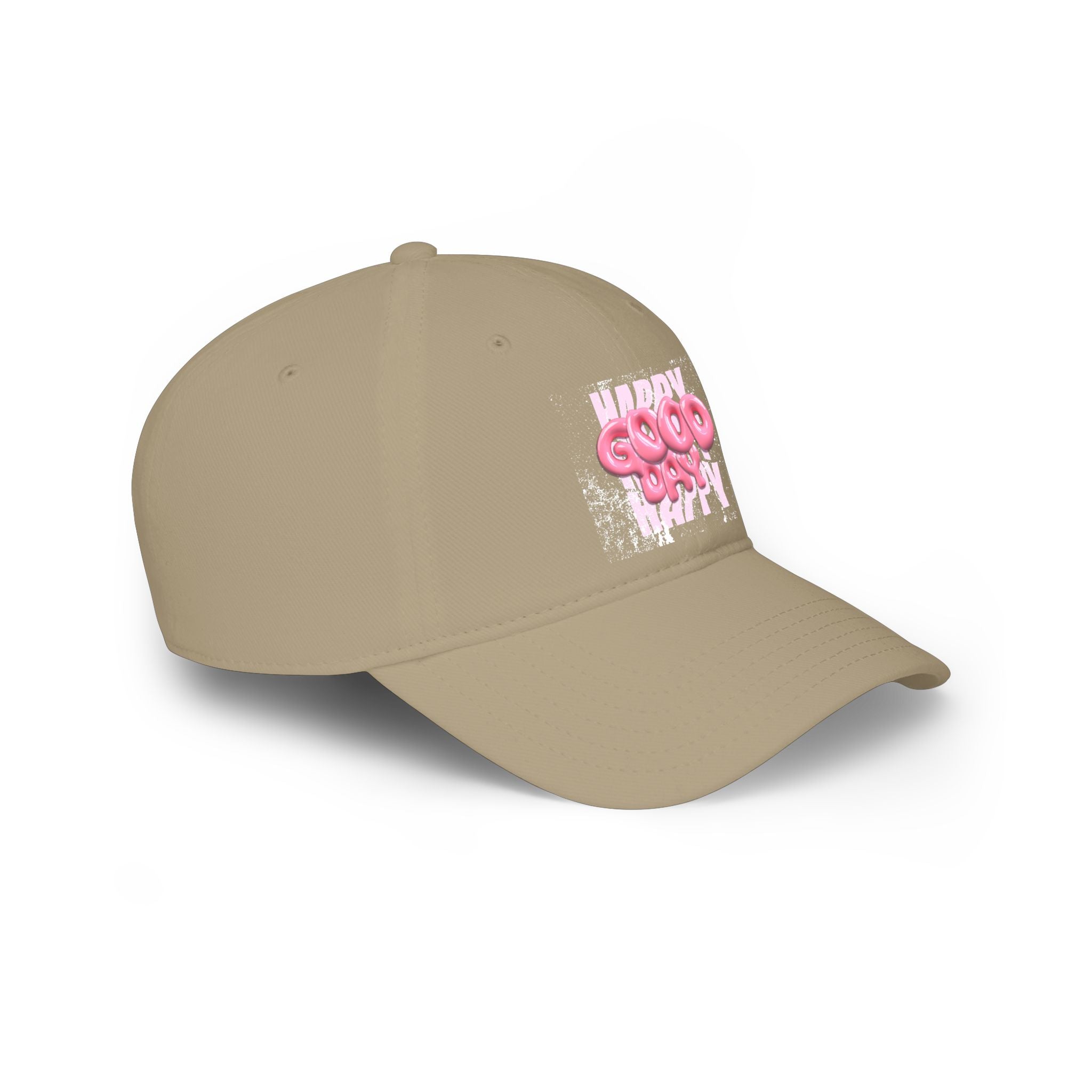 Unisex Happy Good Day Pink Bubble Graphic Baseball Cap