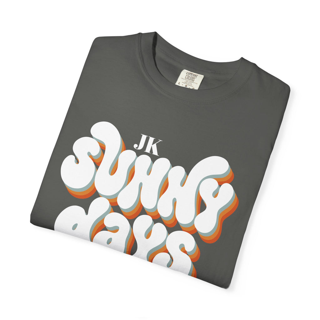 Unisex Sunny Days Ahead T-Shirt | Retro Bubble Letter Design