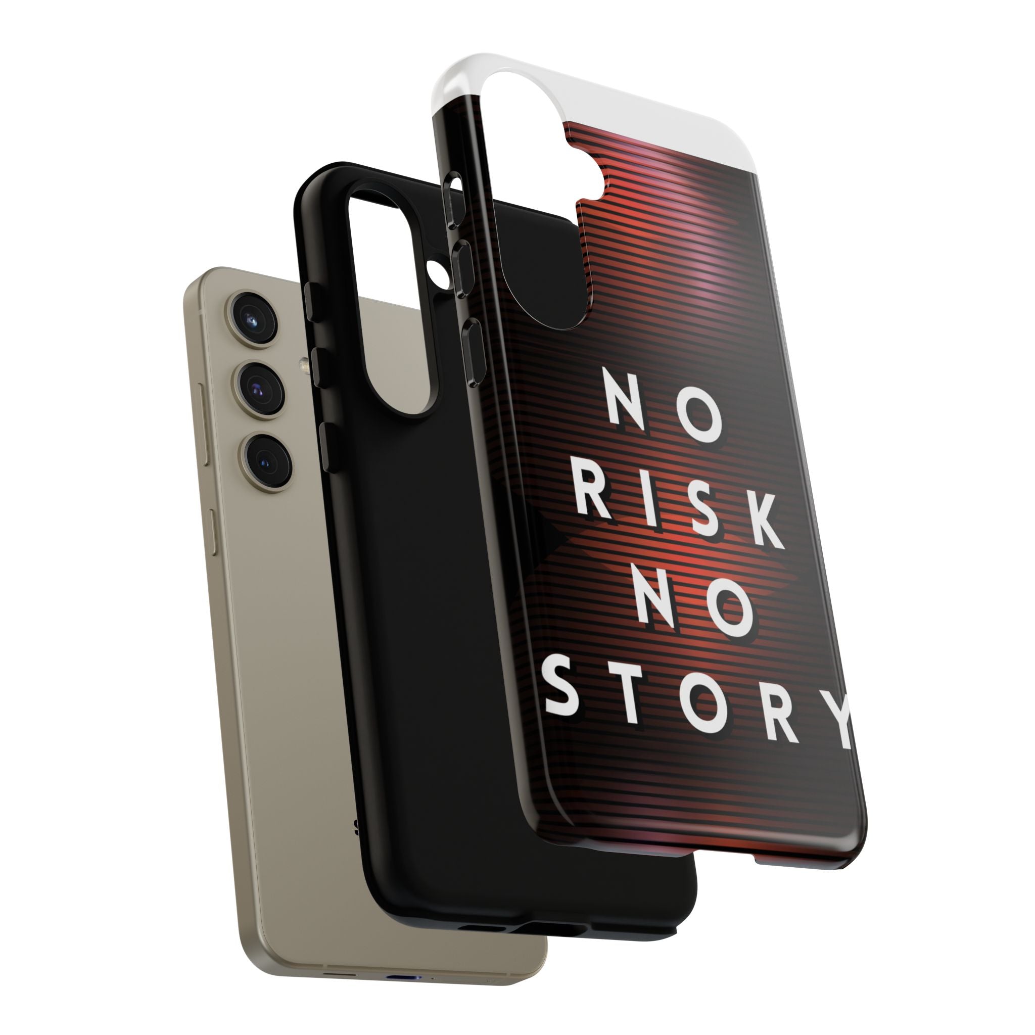 Phone Case — "No Risk No Story" Motivational Protective Case