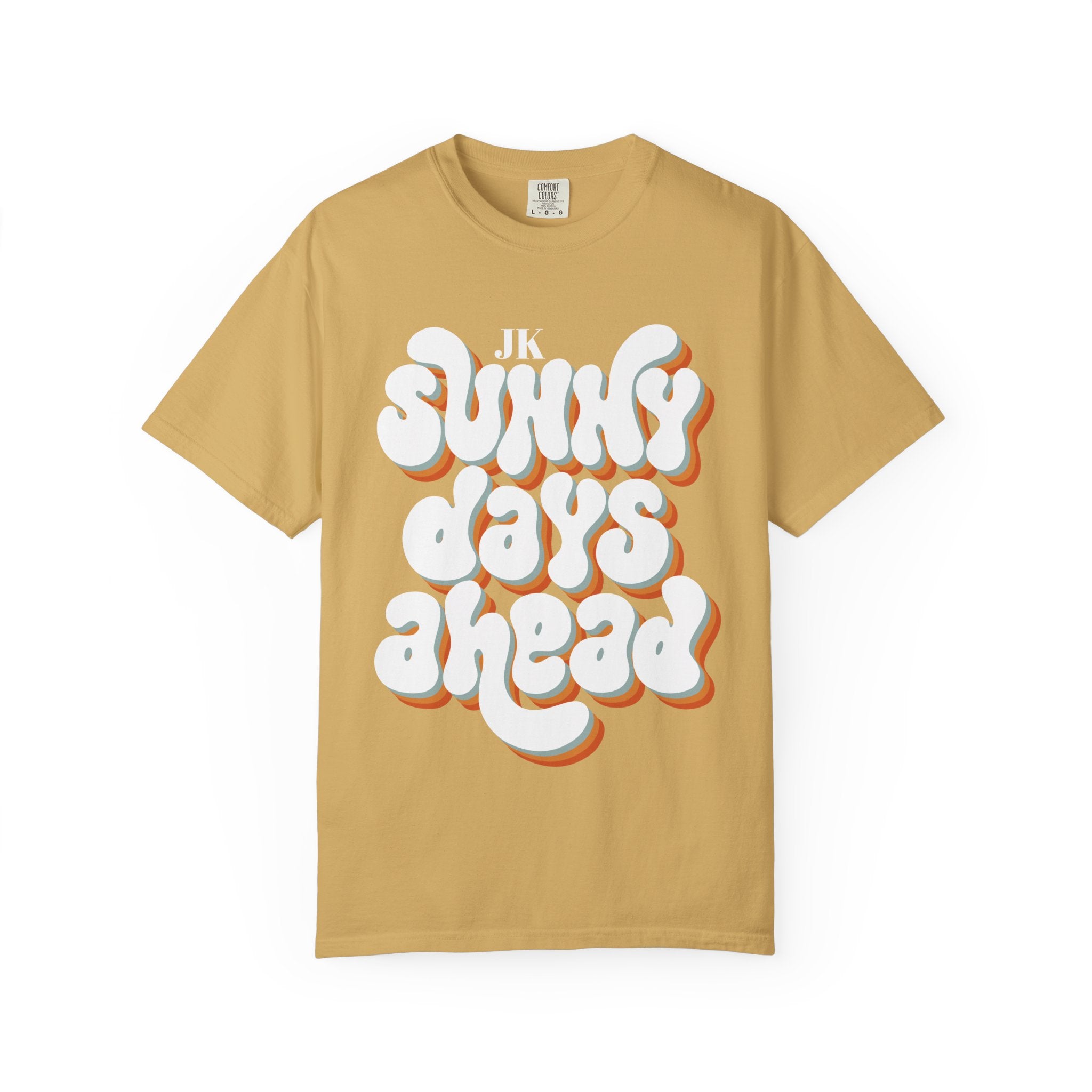 Unisex Sunny Days Ahead T-Shirt | Retro Bubble Letter Design
