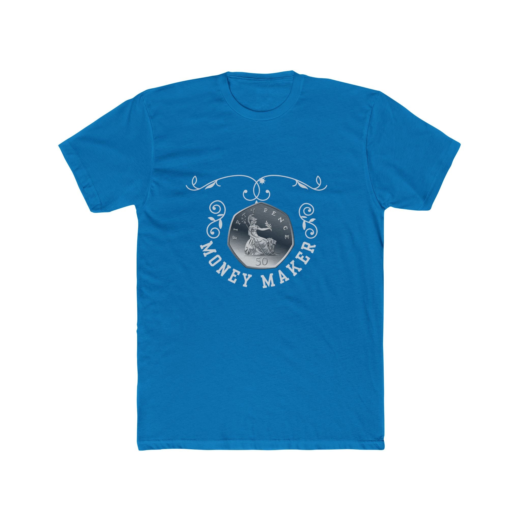 Unisex Crew Tee — ‘Money Makes the World Go Round’ Vintage Coin Graphic