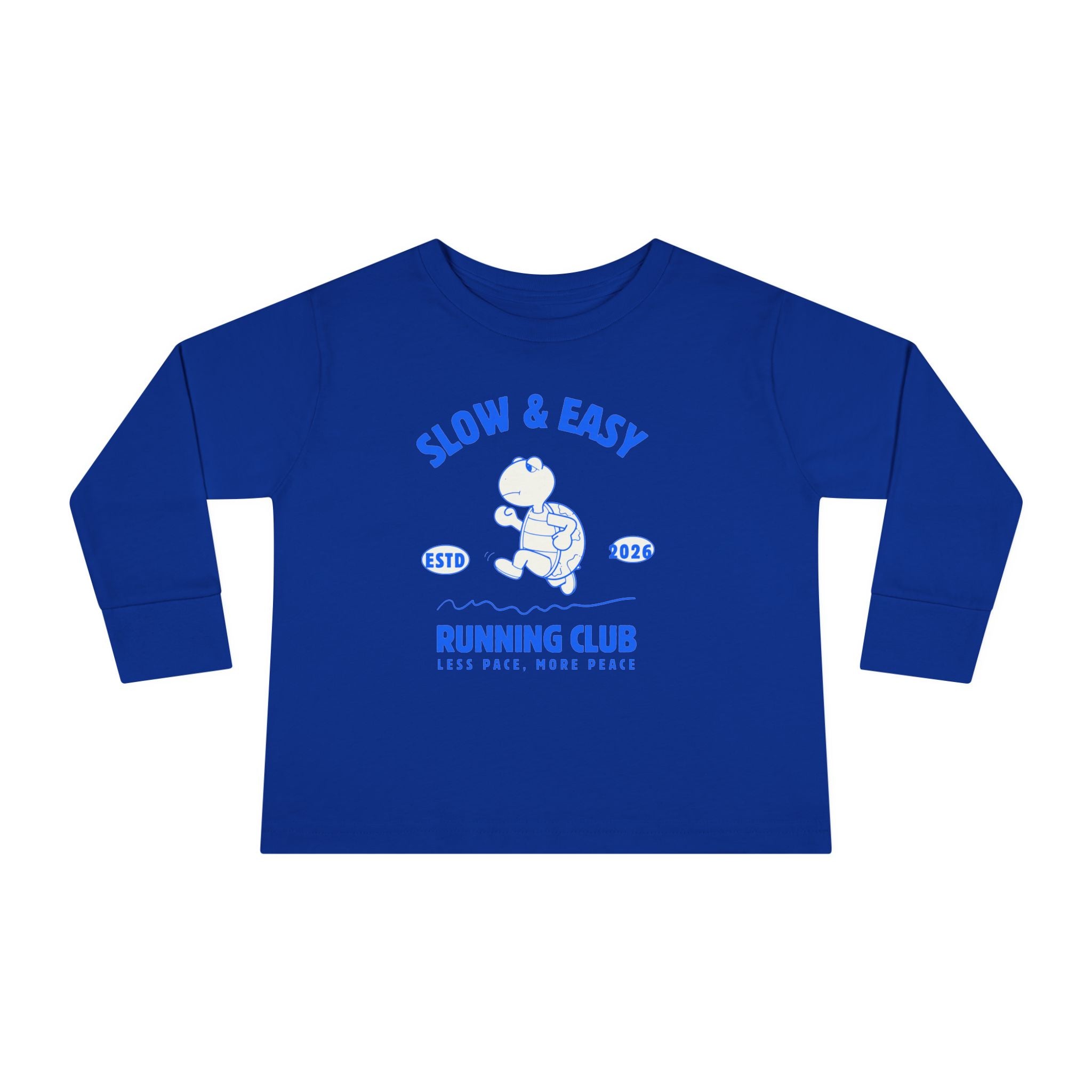 Slow & Easy Running Club Toddler Long Sleeve Tee