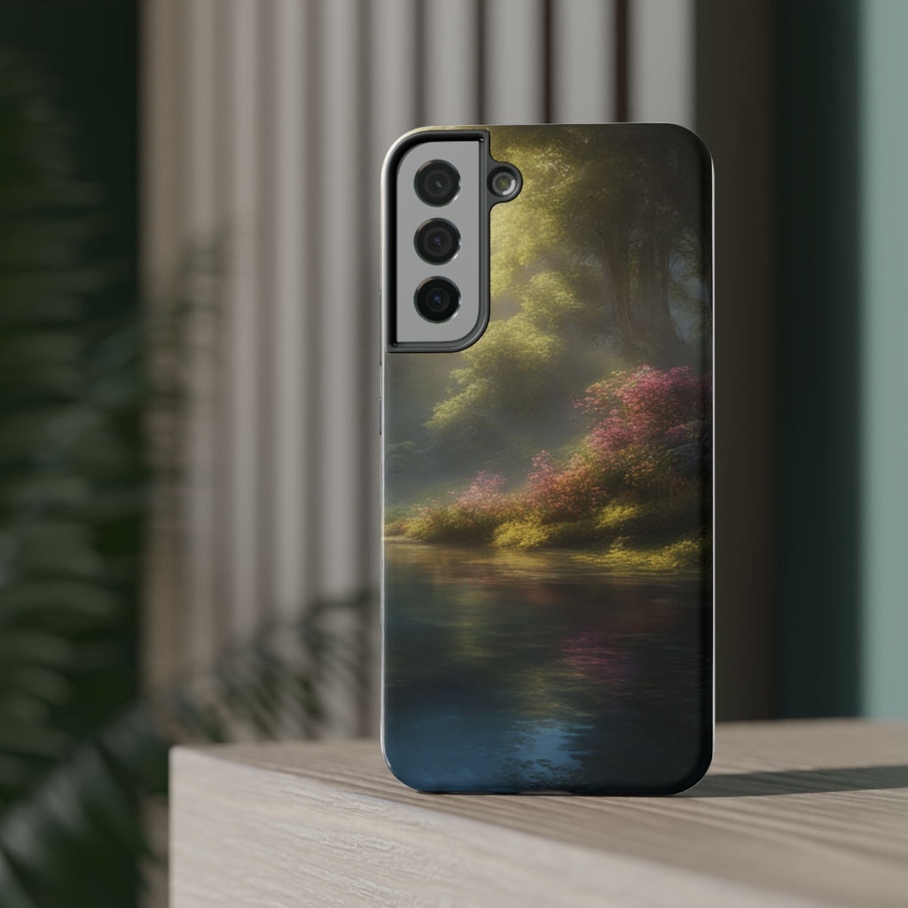 Phone Case — Serene Lakeside Landscape Impact-Resistant Case
