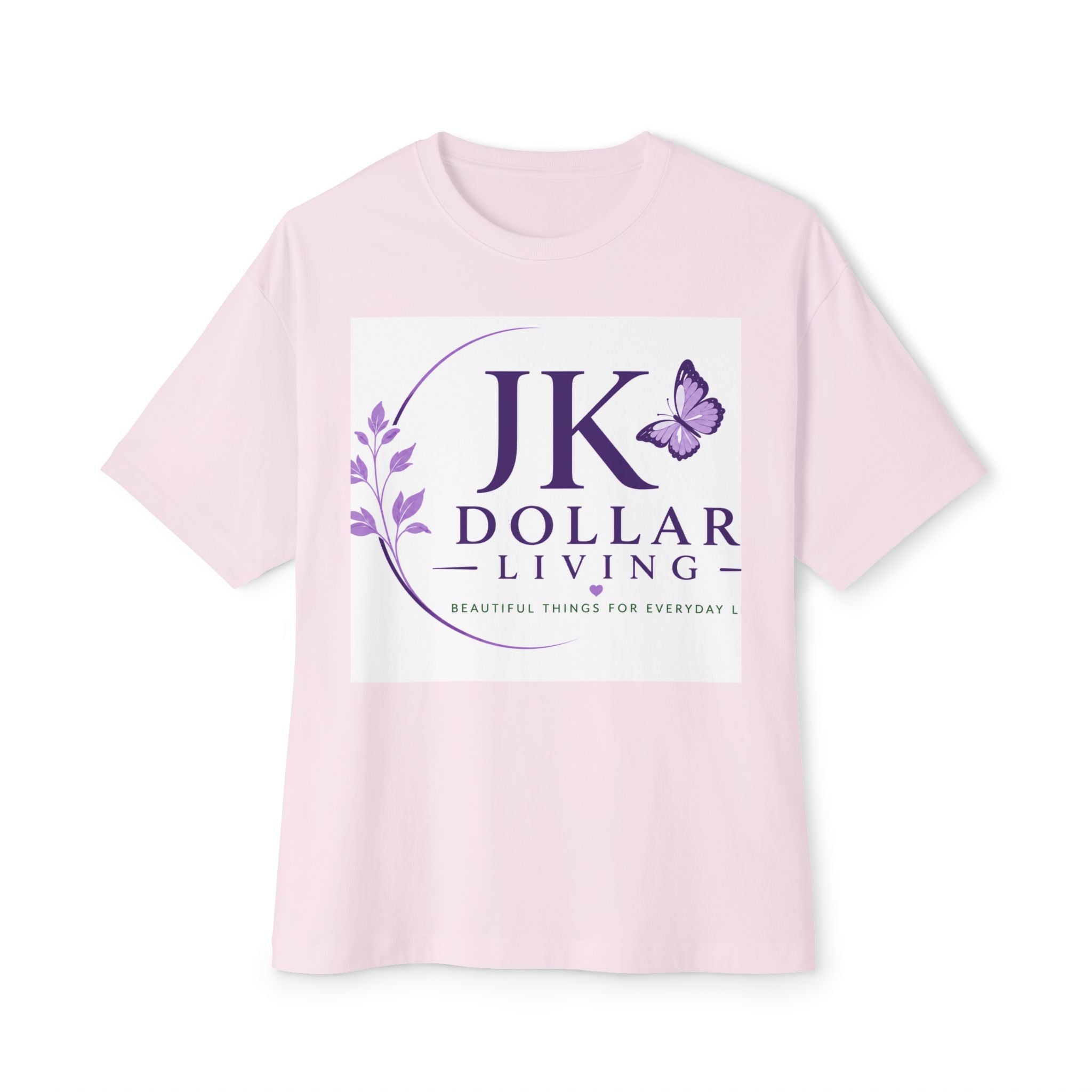 JK Dollar Living Logo Tee — Inspirational Butterfly Graphic T-Shirt