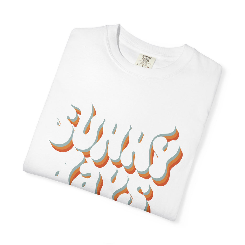 Unisex Sunny Days Ahead T-Shirt | Retro Bubble Letter Design