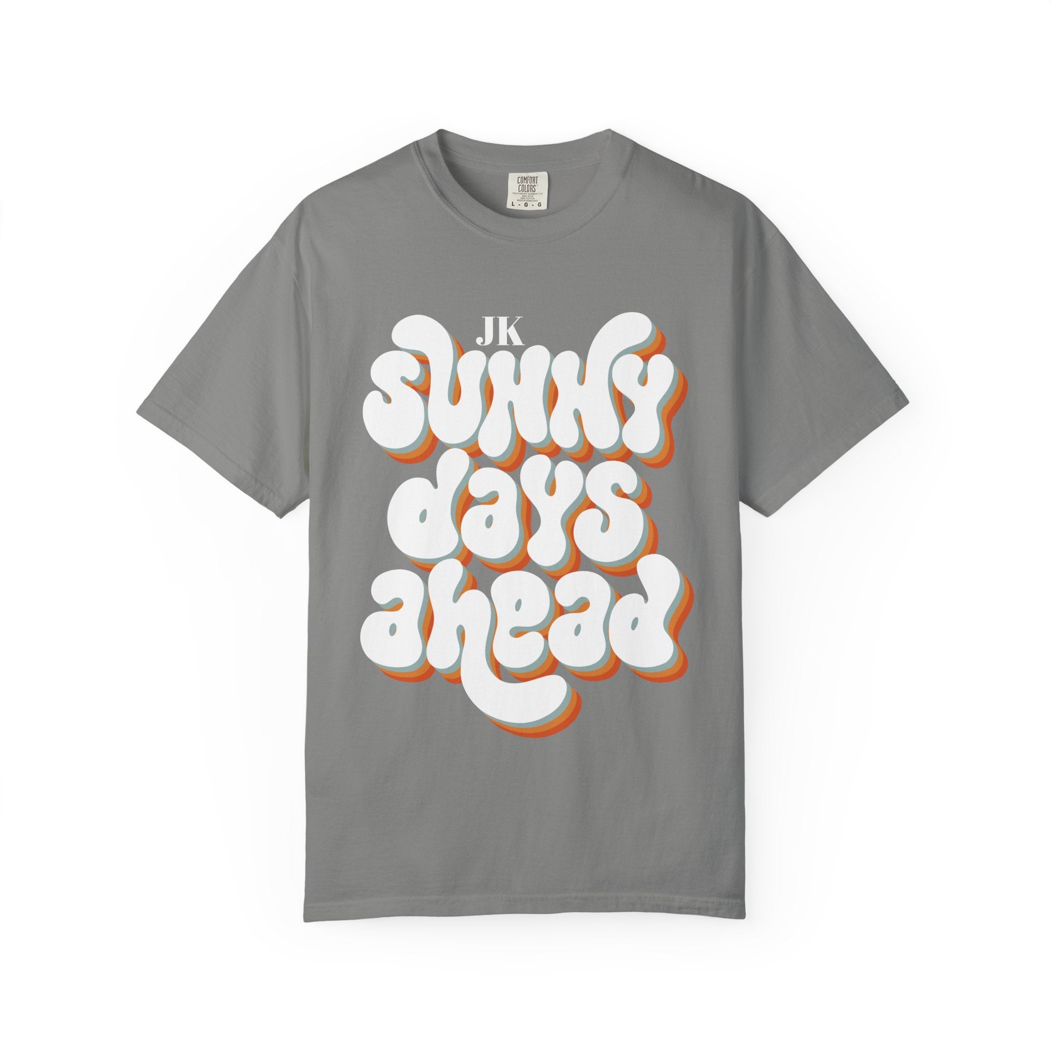 Unisex Sunny Days Ahead T-Shirt | Retro Bubble Letter Design