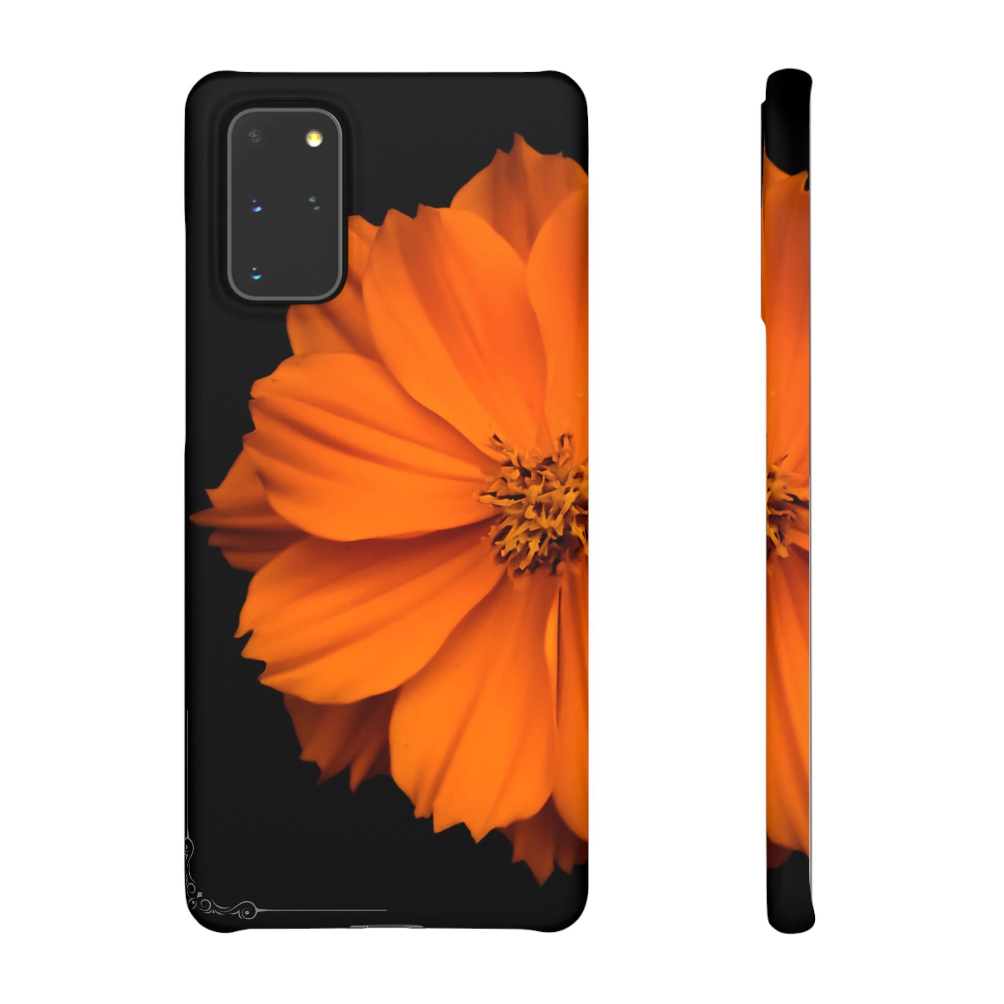 Phone Case - Orange Cosmos Floral Snap Case | Slim Protective Flower Design