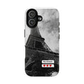 Eiffel Tower 'My Dream' Tough Magnetic Phone Case — Black & White Travel Protective Cover