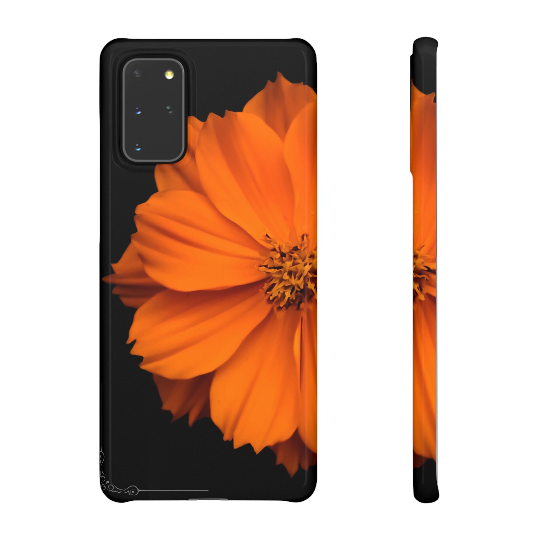 Phone Case - Orange Cosmos Floral Snap Case | Slim Protective Flower Design