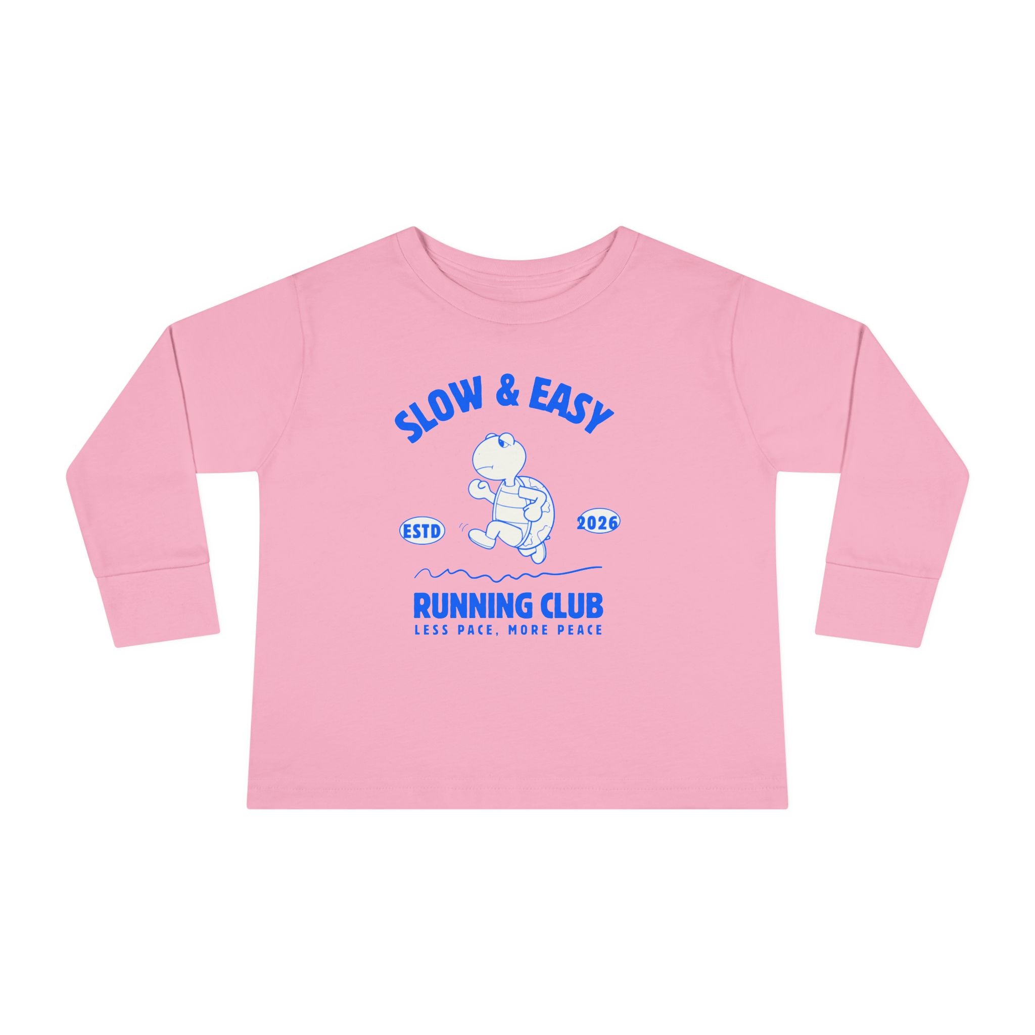 Slow & Easy Running Club Toddler Long Sleeve Tee