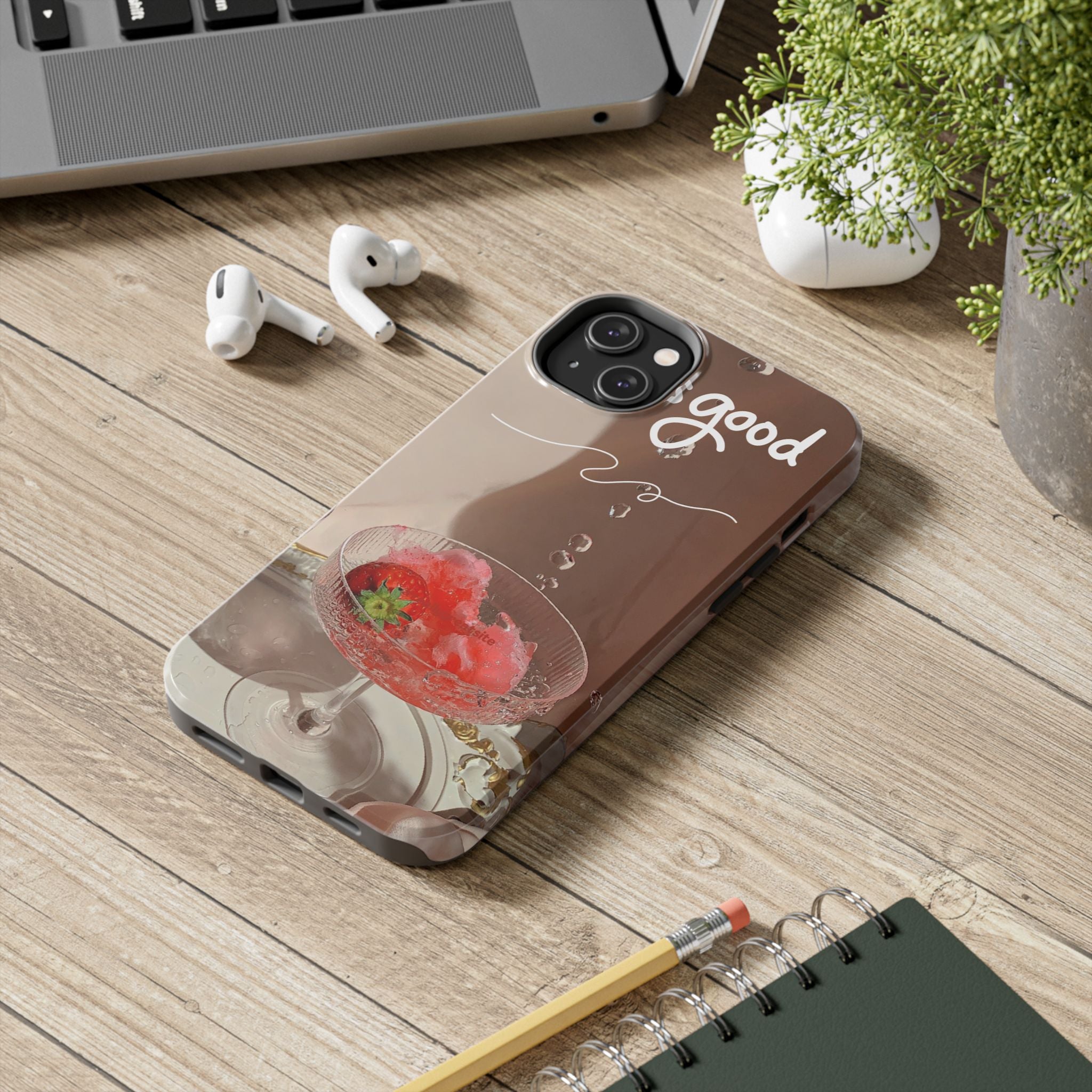 Good Vibes Phone Case — Retro Dessert Aesthetic Tough Phone Case