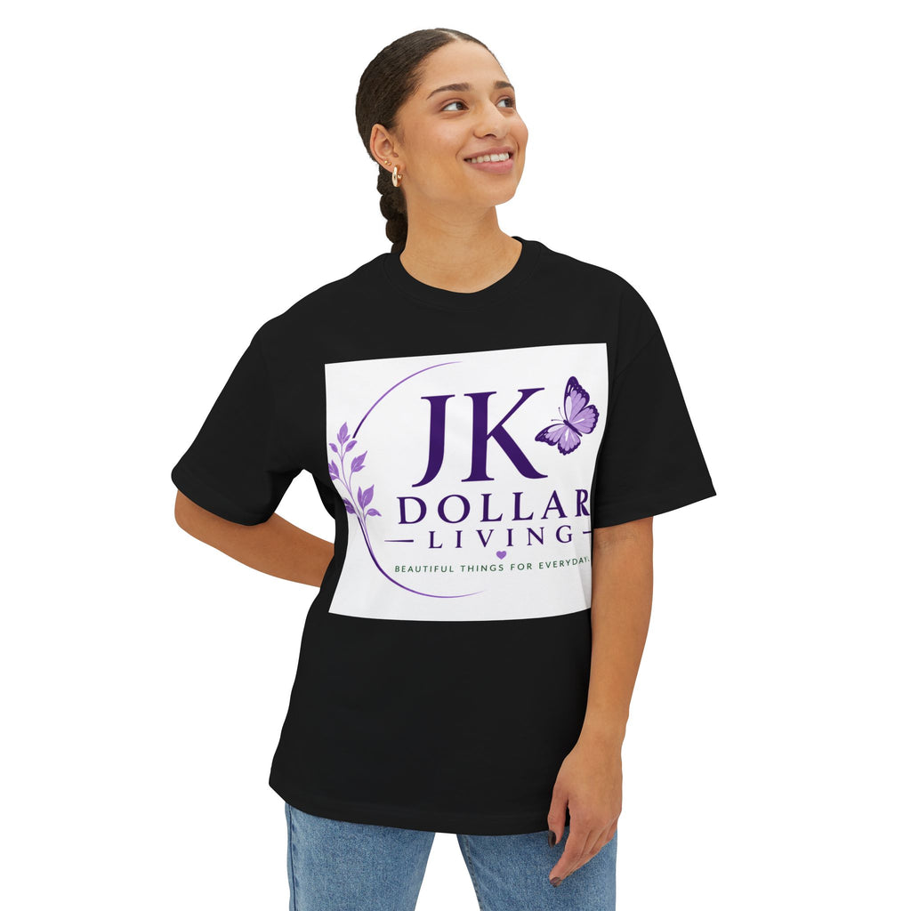 JK Dollar Living Logo Tee — Inspirational Butterfly Graphic T-Shirt