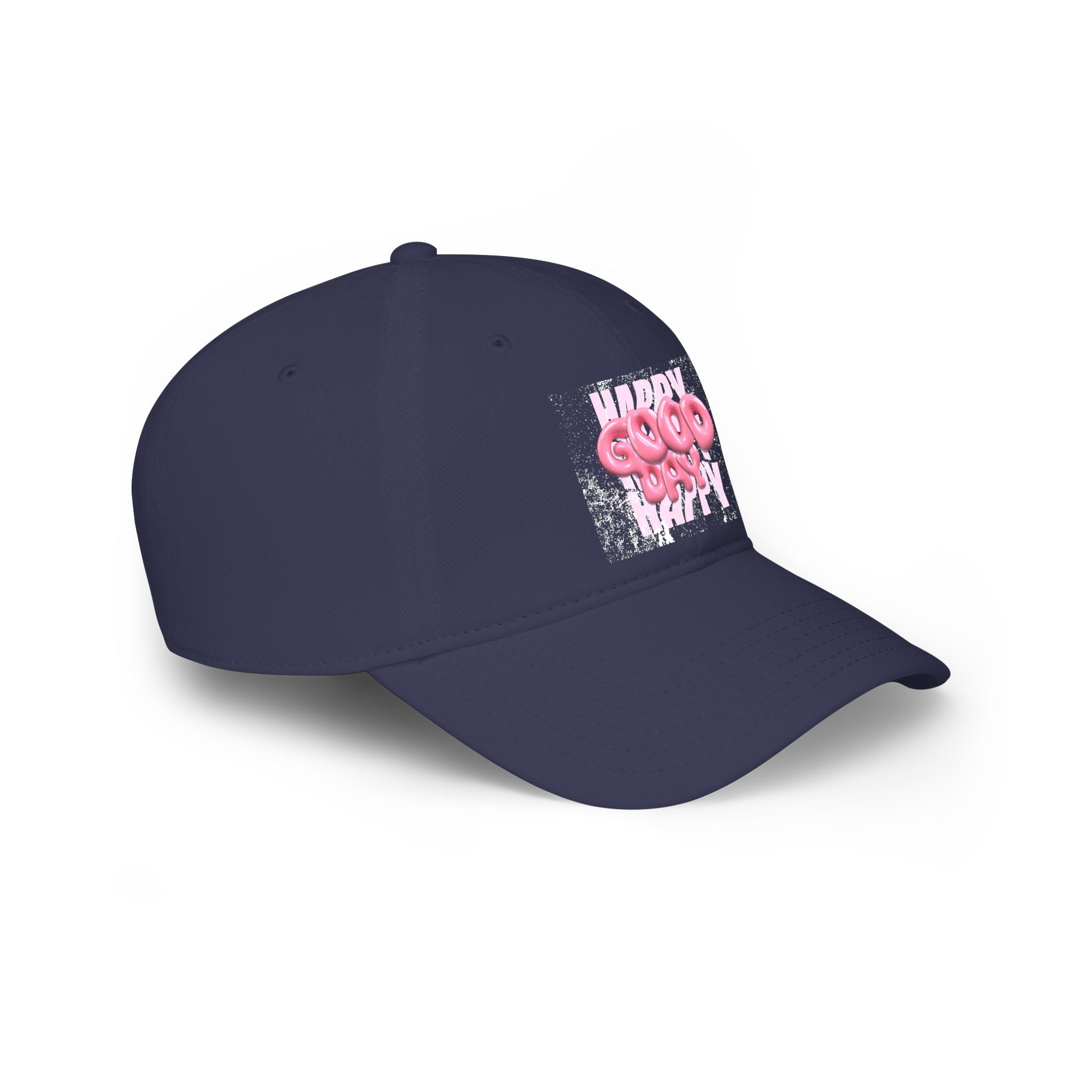 Unisex Happy Good Day Pink Bubble Graphic Baseball Cap
