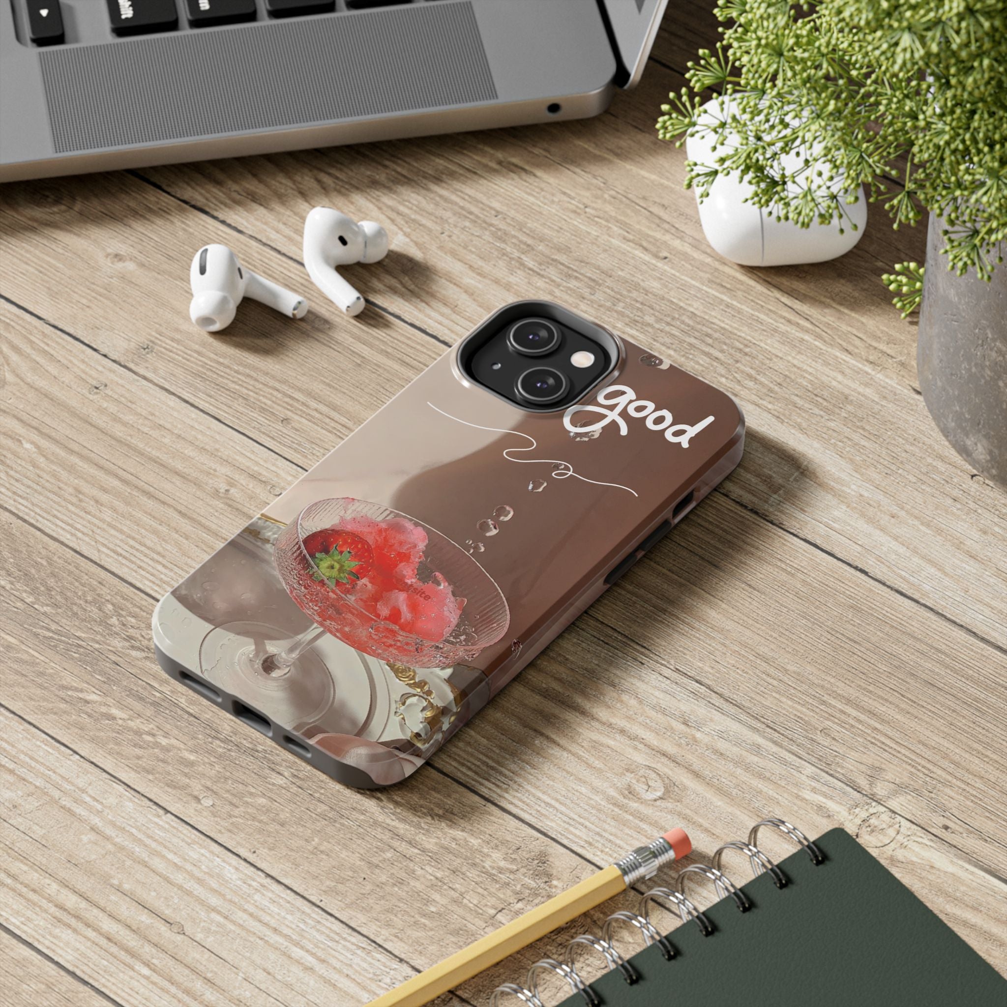 Good Vibes Phone Case — Retro Dessert Aesthetic Tough Phone Case
