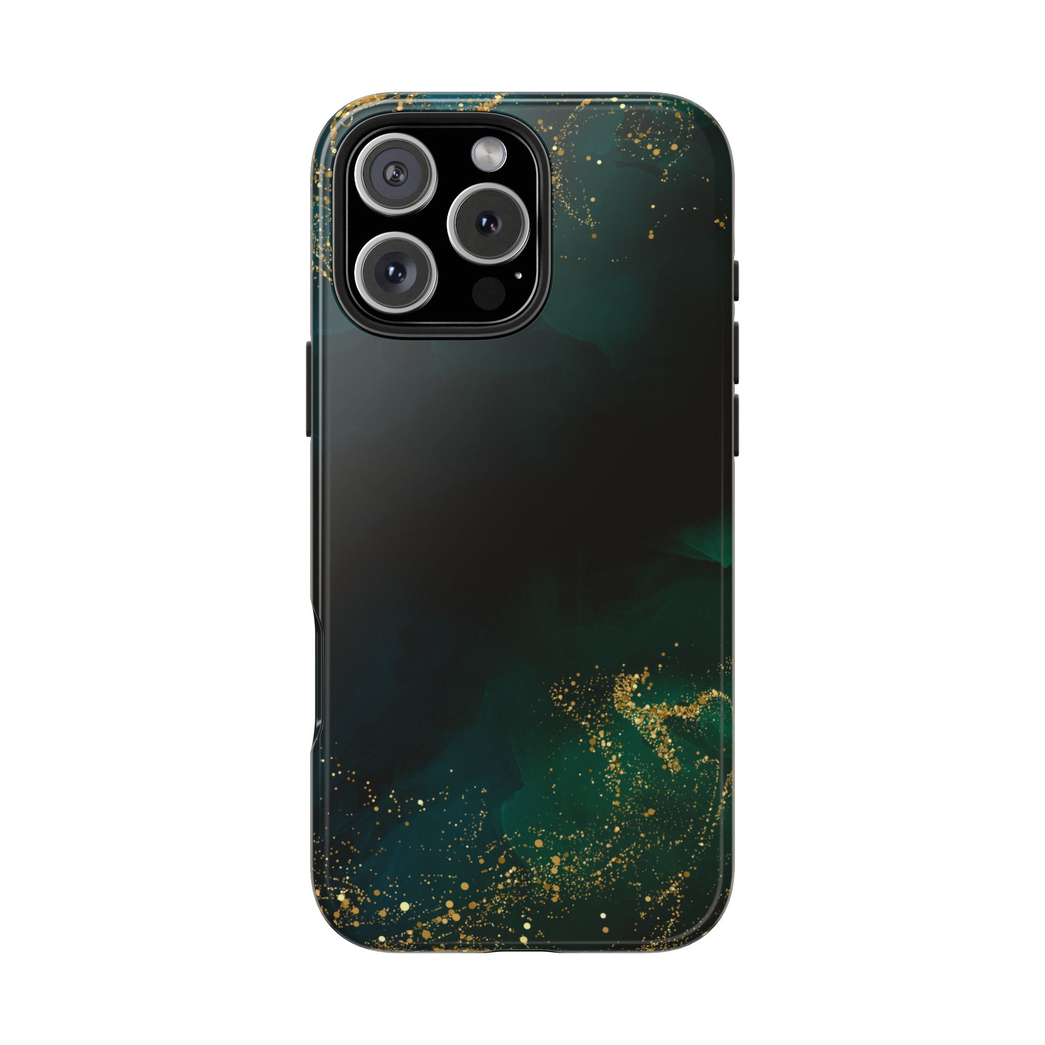 Tough Phone Case — Emerald Marble with Gold Flecks
