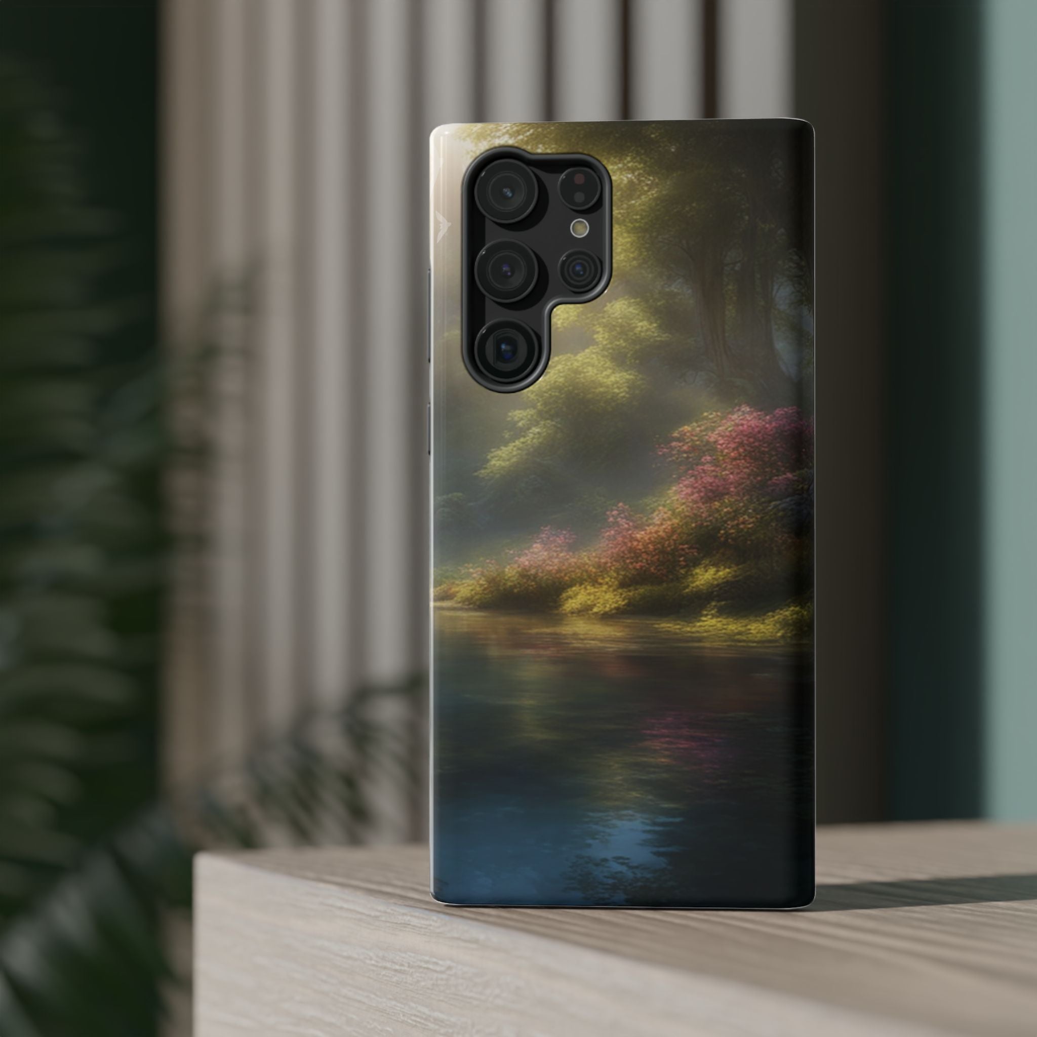 Phone Case — Serene Lakeside Landscape Impact-Resistant Case
