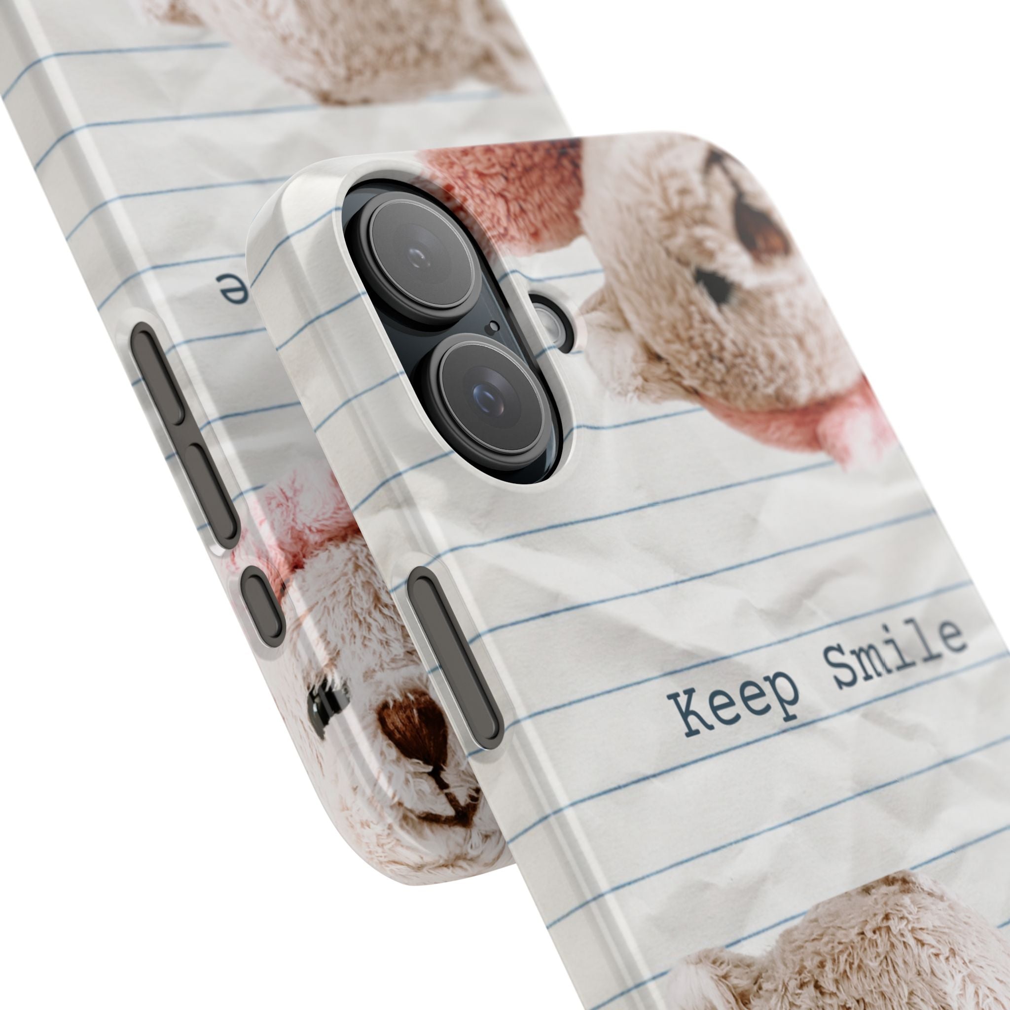 Slim Phone Case — ‘Keep Smile’ Teddy Bear Cute Protective Cover