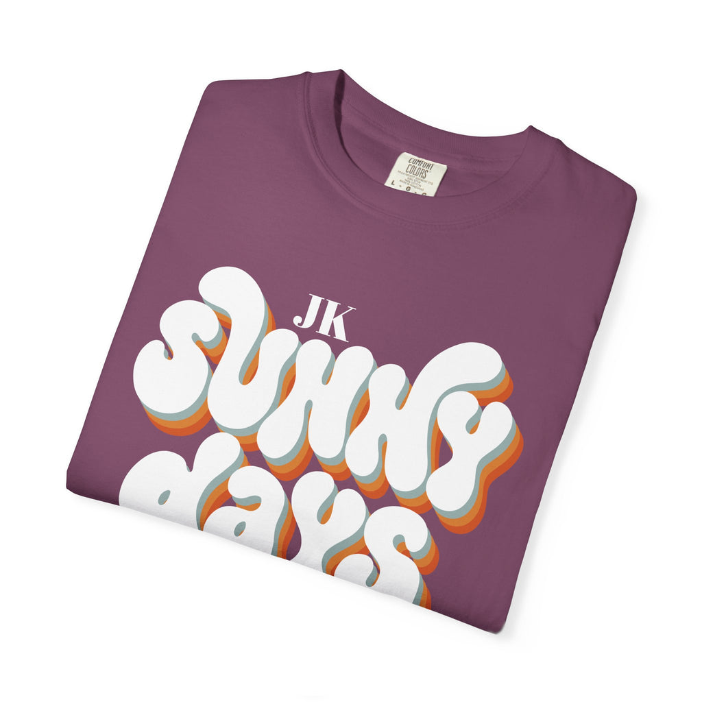 Unisex Sunny Days Ahead T-Shirt | Retro Bubble Letter Design