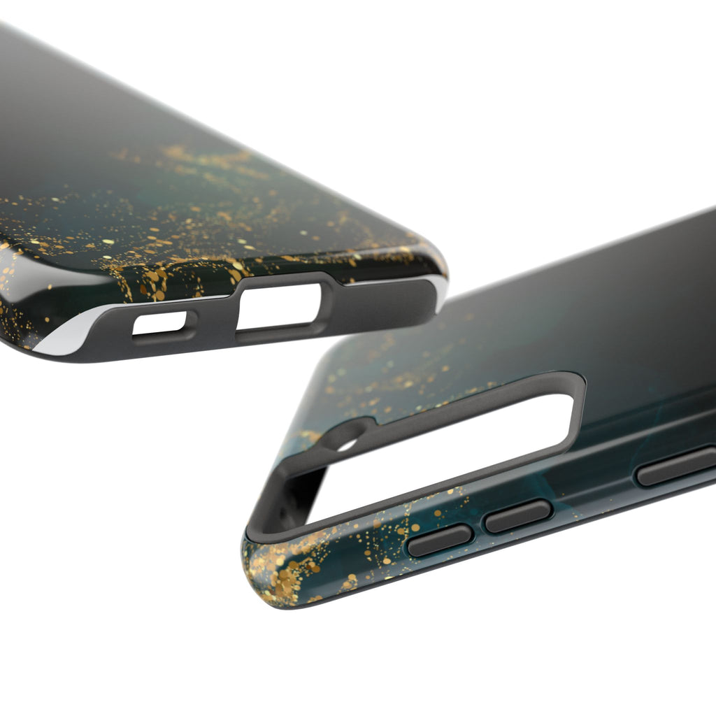 Tough Phone Case — Emerald Marble with Gold Flecks