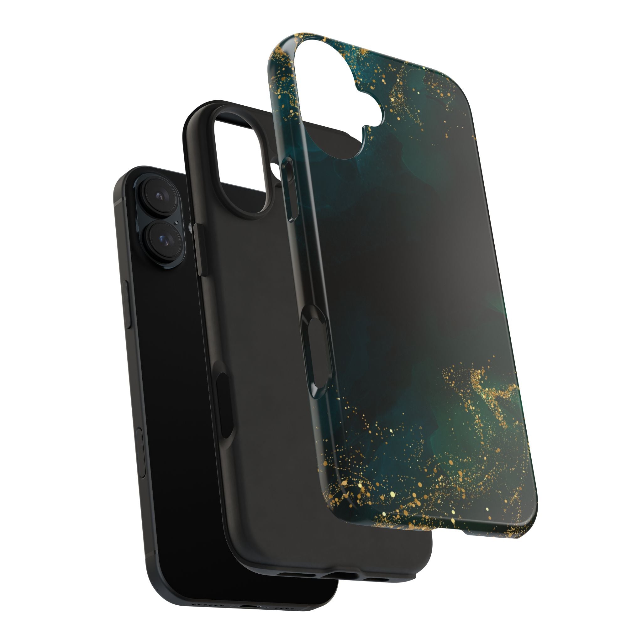 Tough Phone Case — Emerald Marble with Gold Flecks