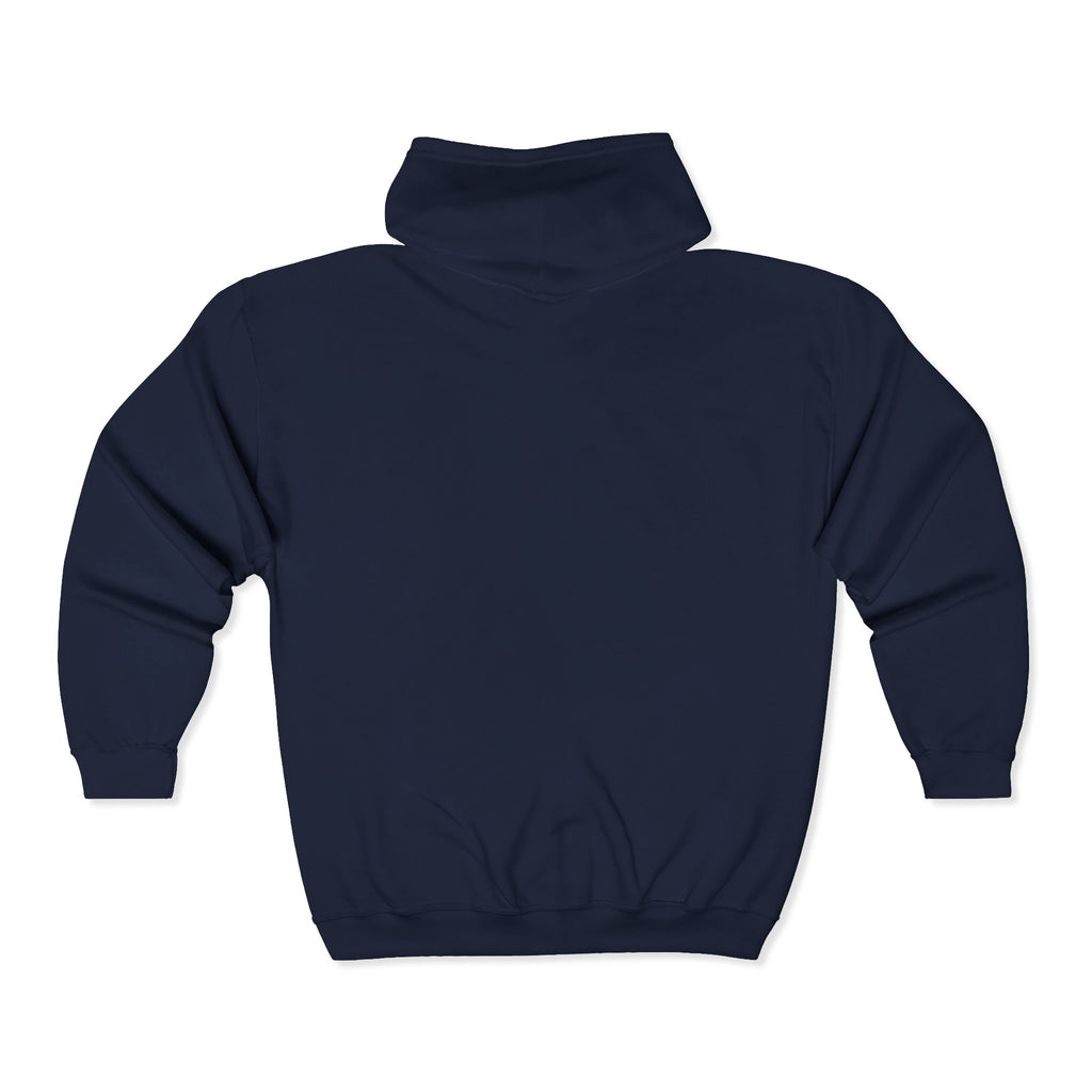 Unisex I  Me Full-Zip Hoodie — Self-Love Heart Zip-Up Sweatshirt
