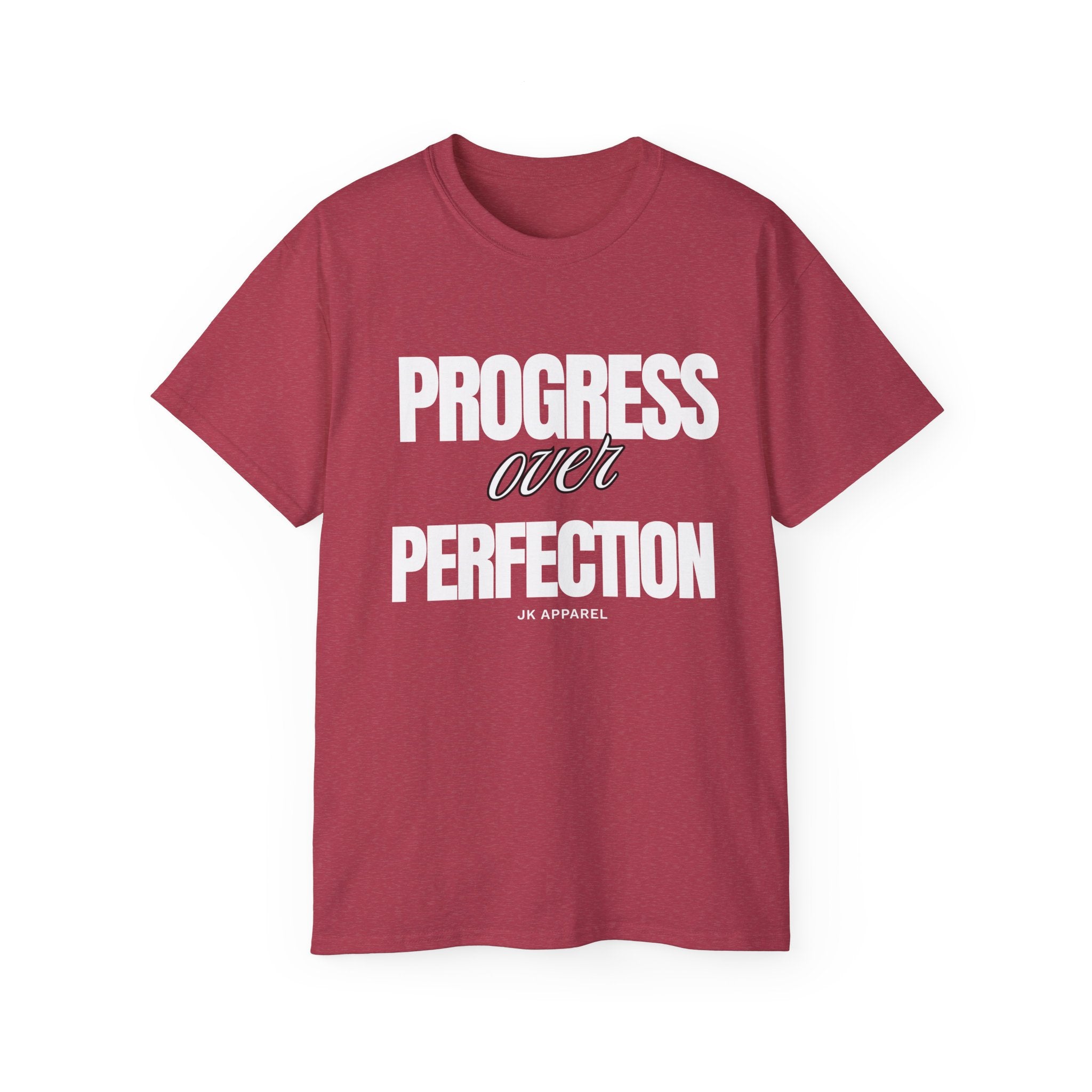 Unisex Progress Over Perfection T-Shirt – Motivational Graphic Tee