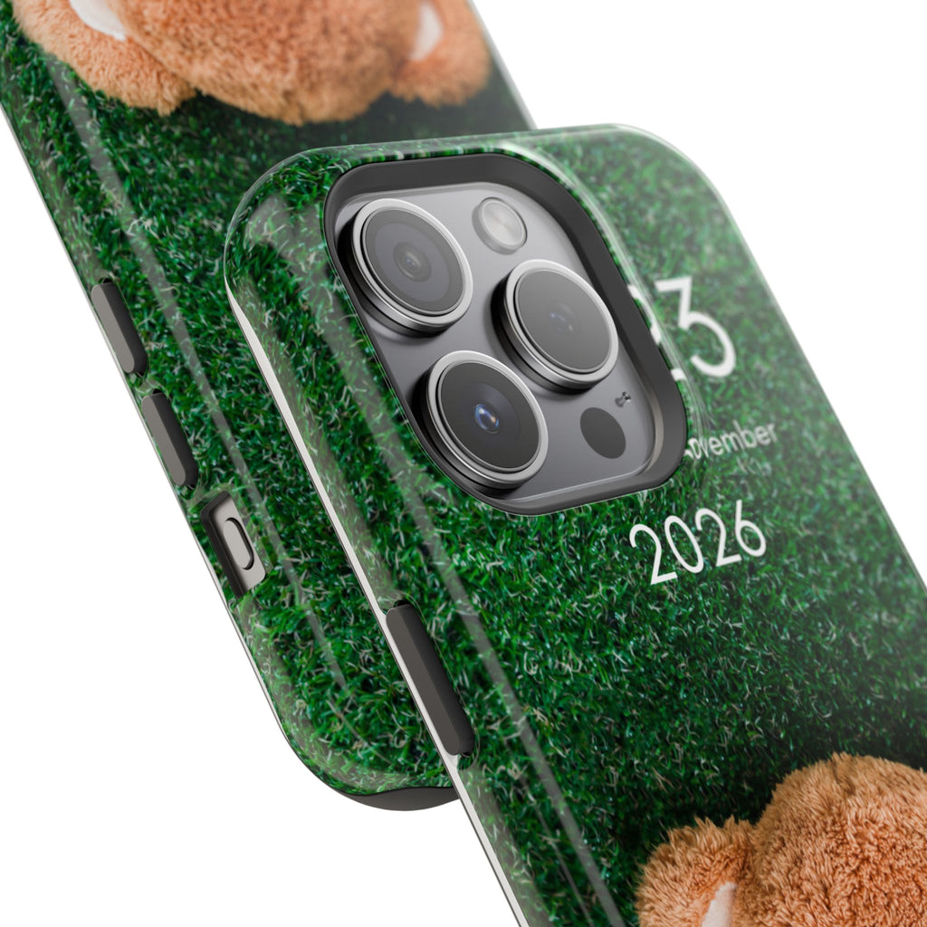 Teddy Bear Grass Phone Case — Cute Plush Toy Design Impact-Resistant Case