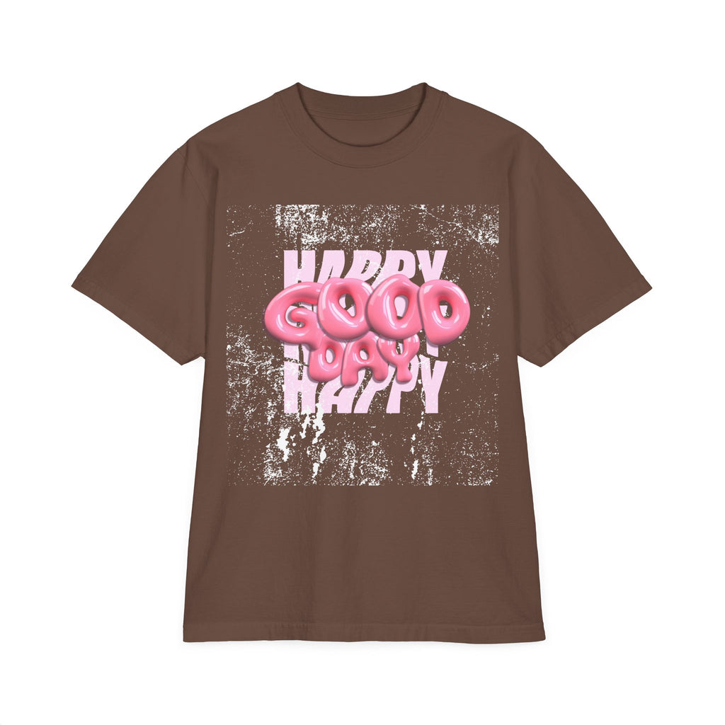 T-Shirt — Pink 'Good Day' Balloon Text Graphic Tee