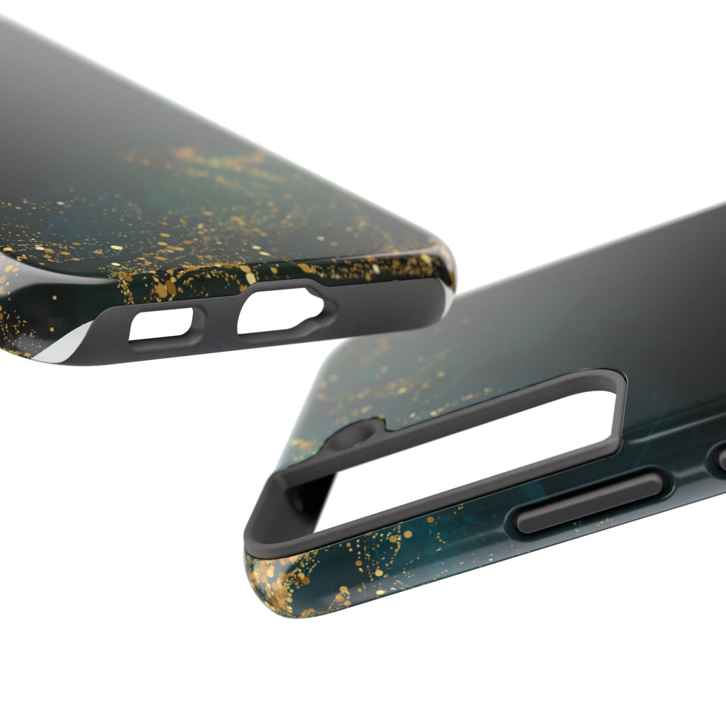 Tough Phone Case — Emerald Marble with Gold Flecks