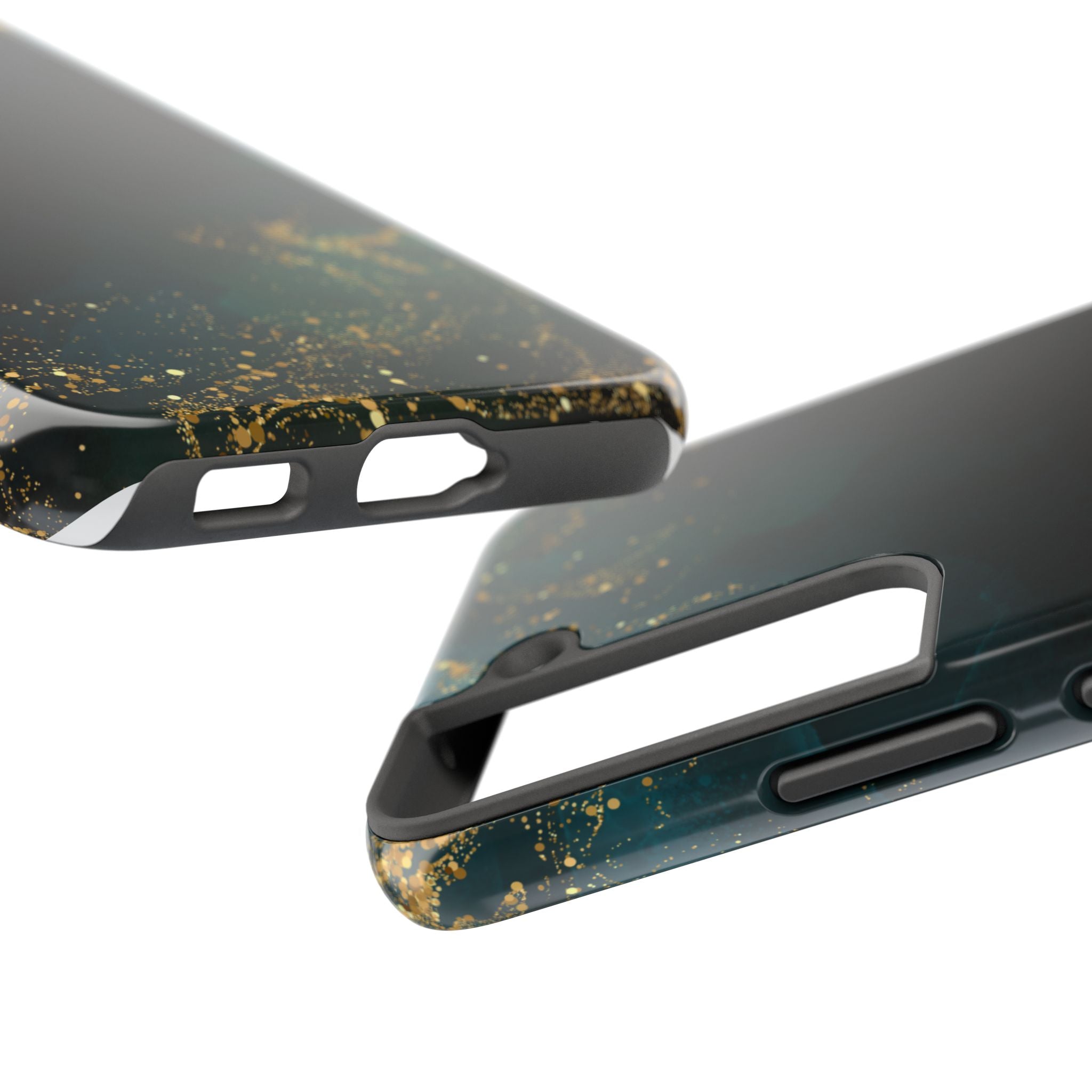 Tough Phone Case — Emerald Marble with Gold Flecks