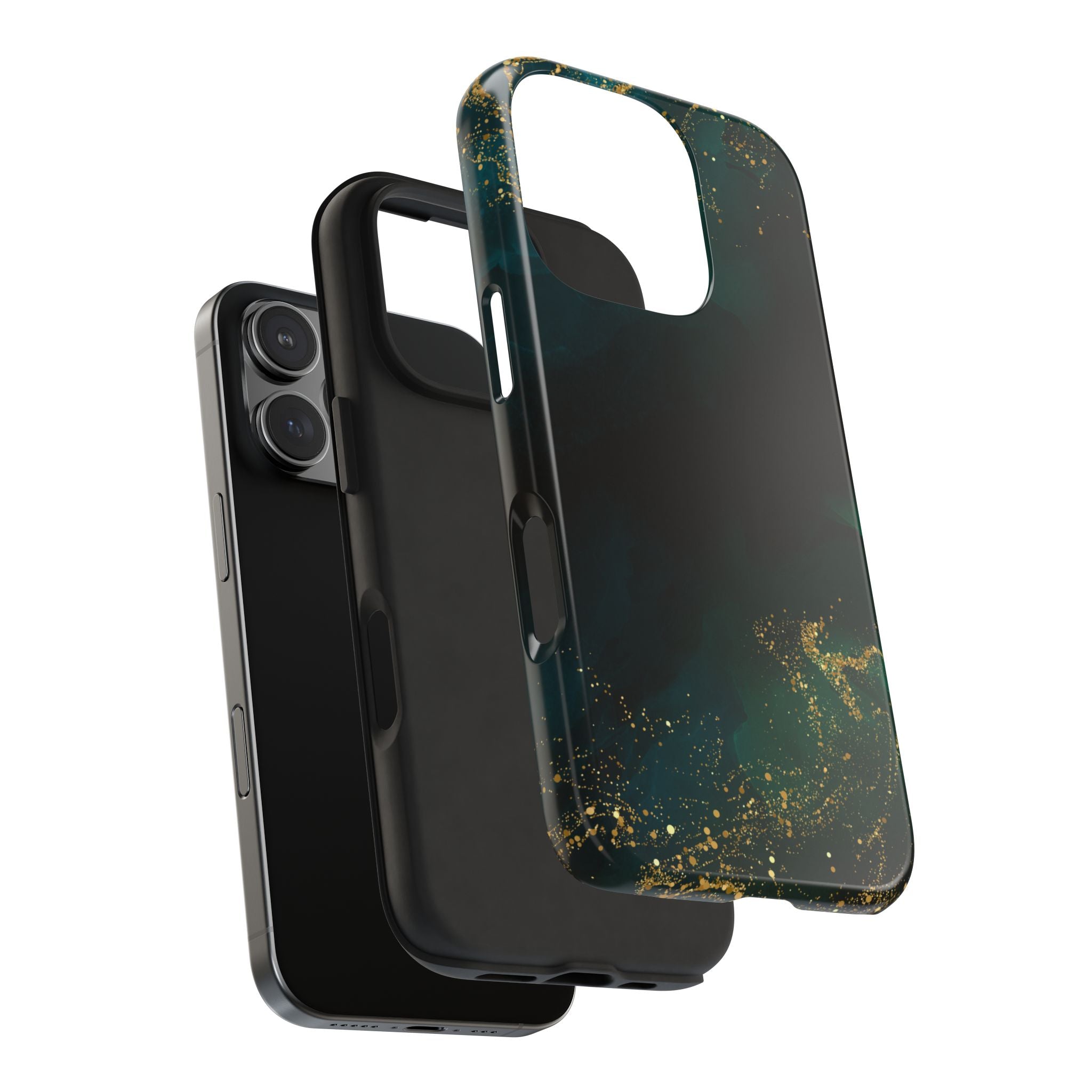 Tough Phone Case — Emerald Marble with Gold Flecks