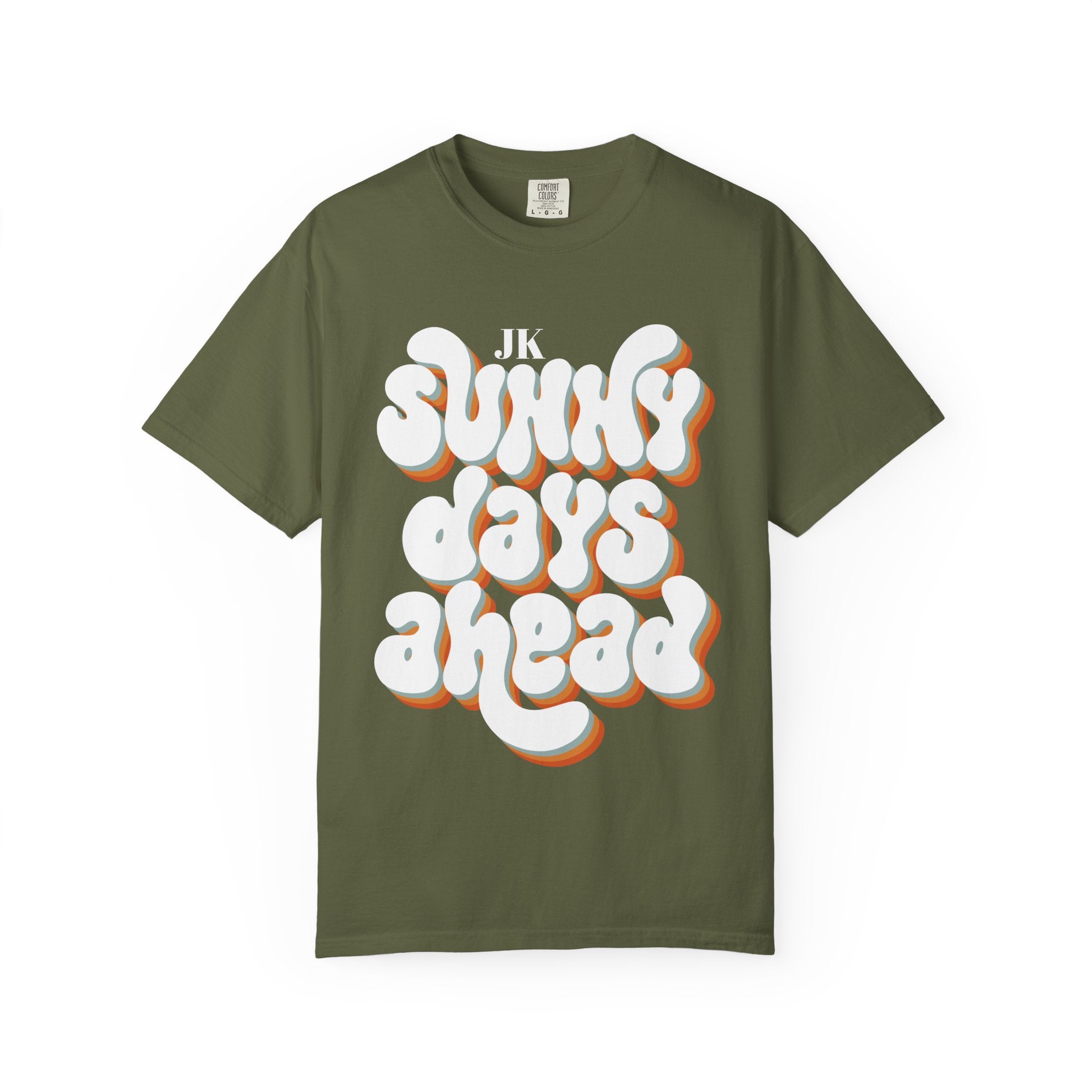 Unisex Sunny Days Ahead T-Shirt | Retro Bubble Letter Design