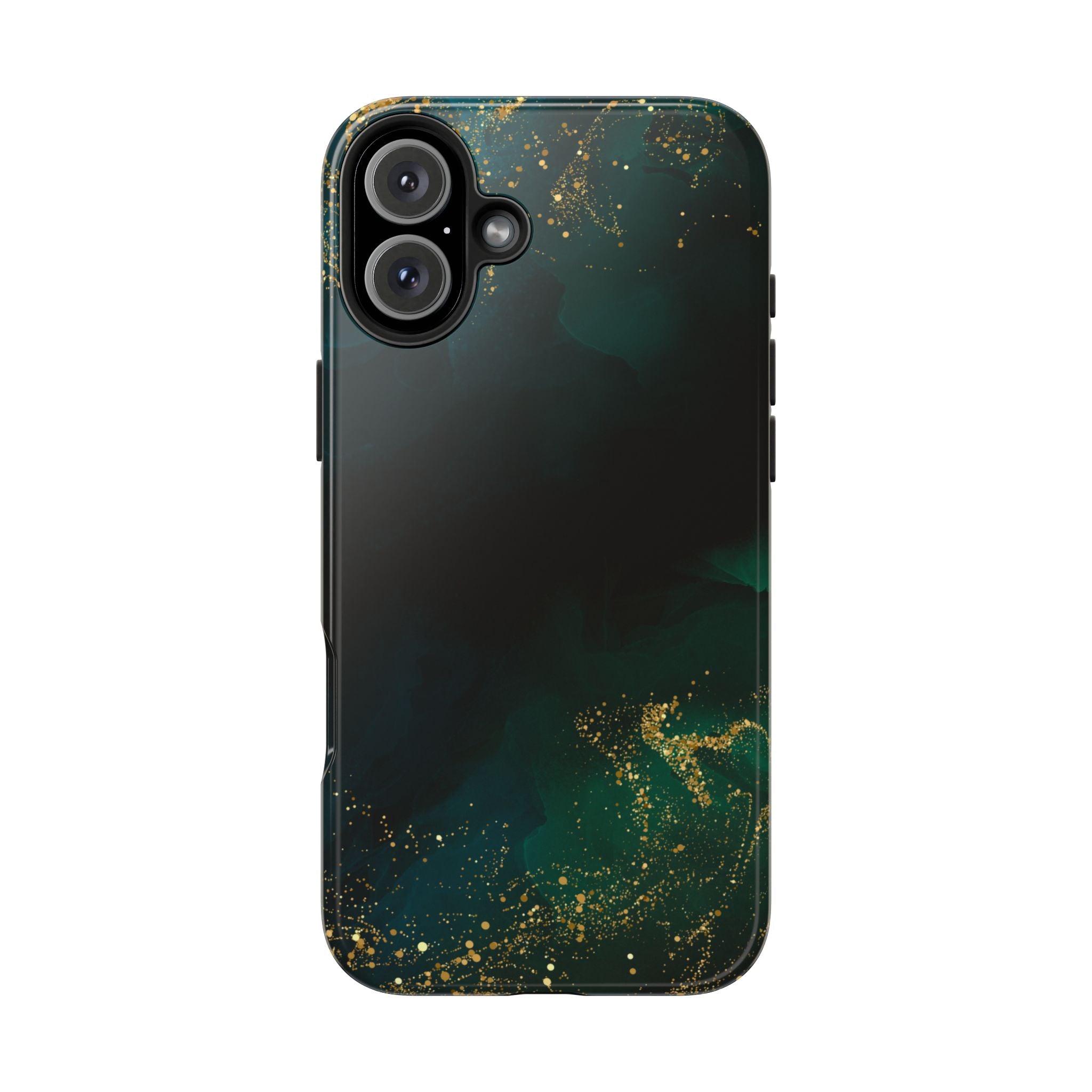 Tough Phone Case — Emerald Marble with Gold Flecks