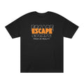 Escape Graphic Tee — Retro Orange Block Letter Unisex Shirt