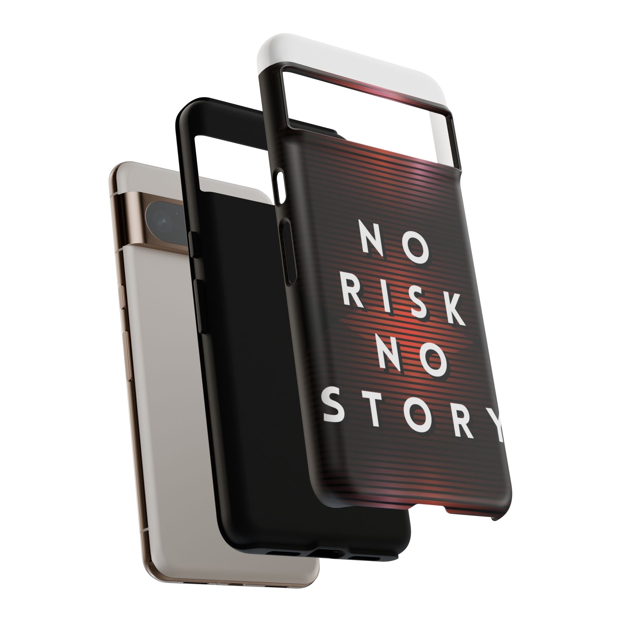 Phone Case — "No Risk No Story" Motivational Protective Case