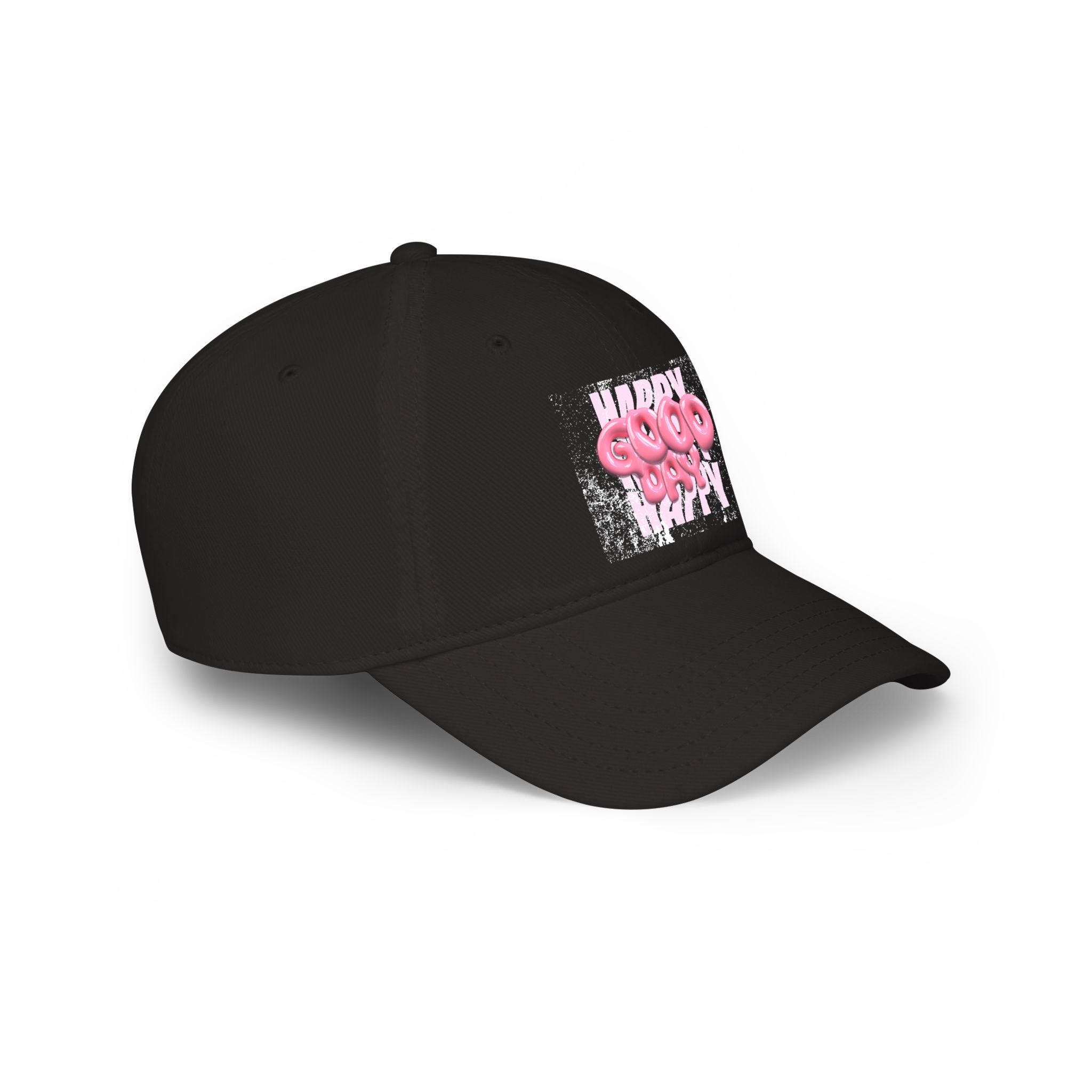 Unisex Happy Good Day Pink Bubble Graphic Baseball Cap