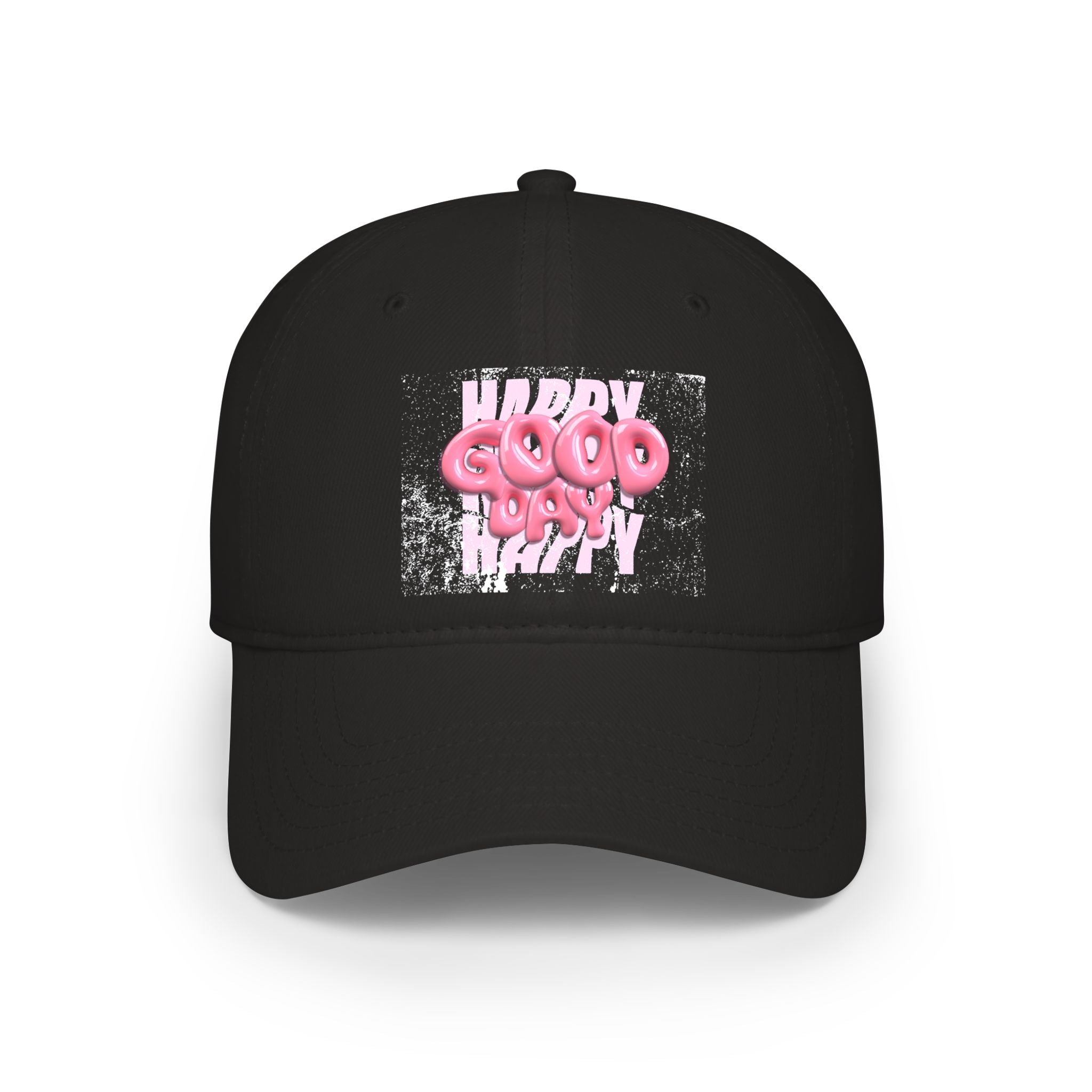 Unisex Happy Good Day Pink Bubble Graphic Baseball Cap