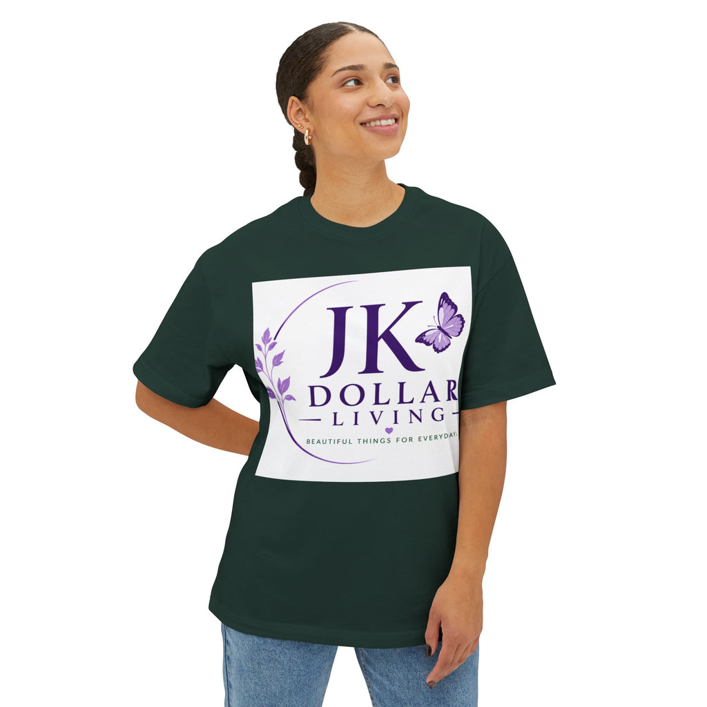 JK Dollar Living Logo Tee — Inspirational Butterfly Graphic T-Shirt