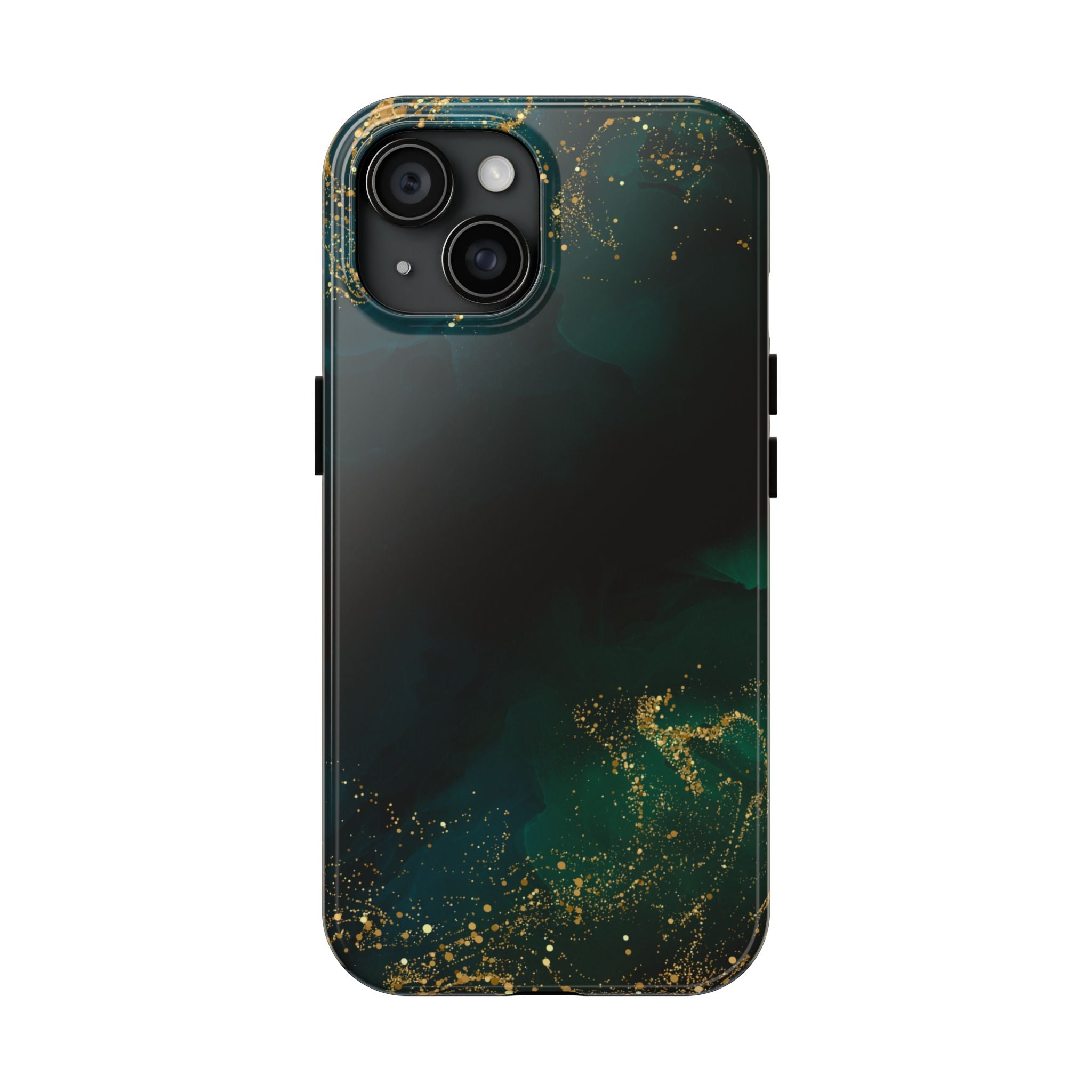 Tough Phone Case — Emerald Marble with Gold Flecks
