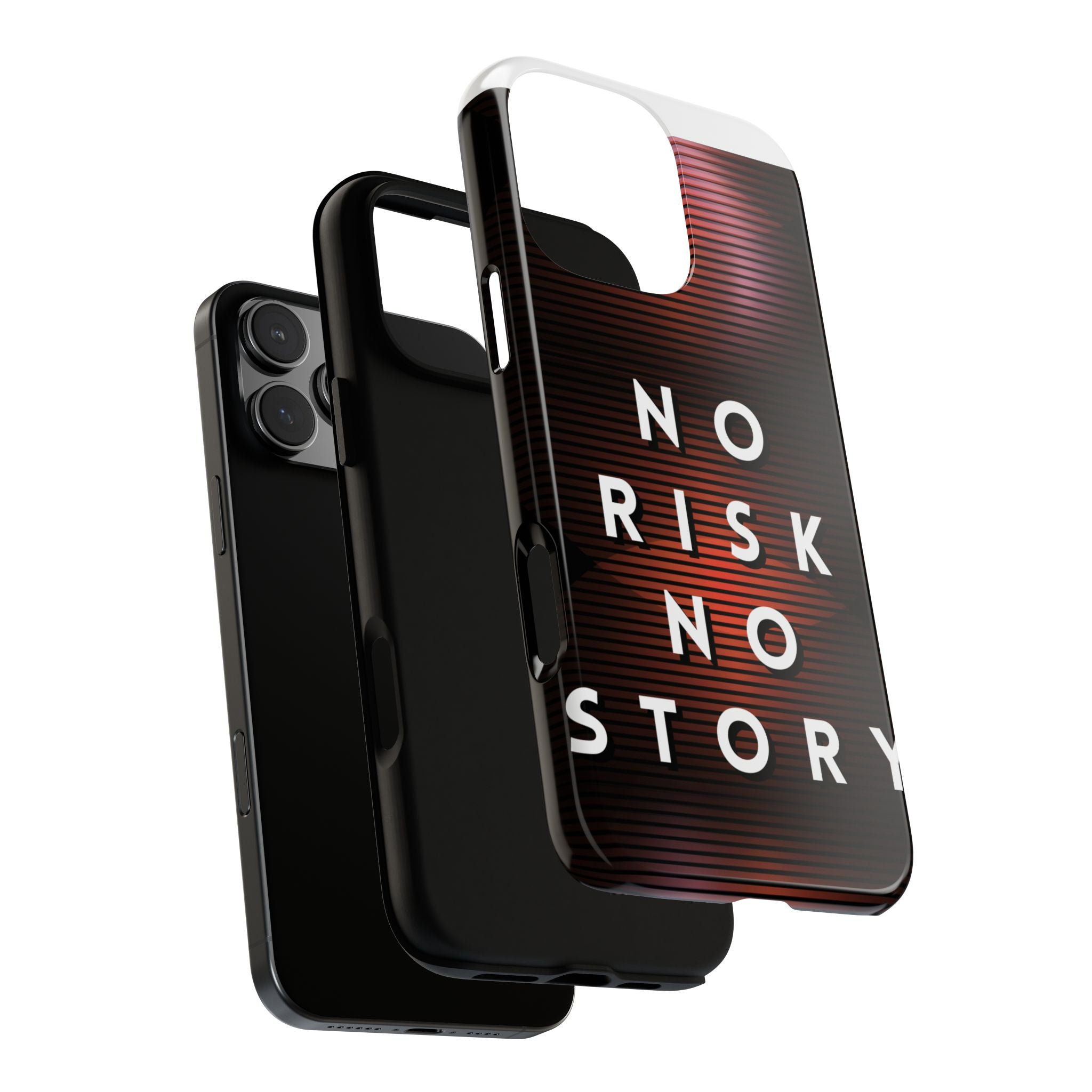 Phone Case — "No Risk No Story" Motivational Protective Case