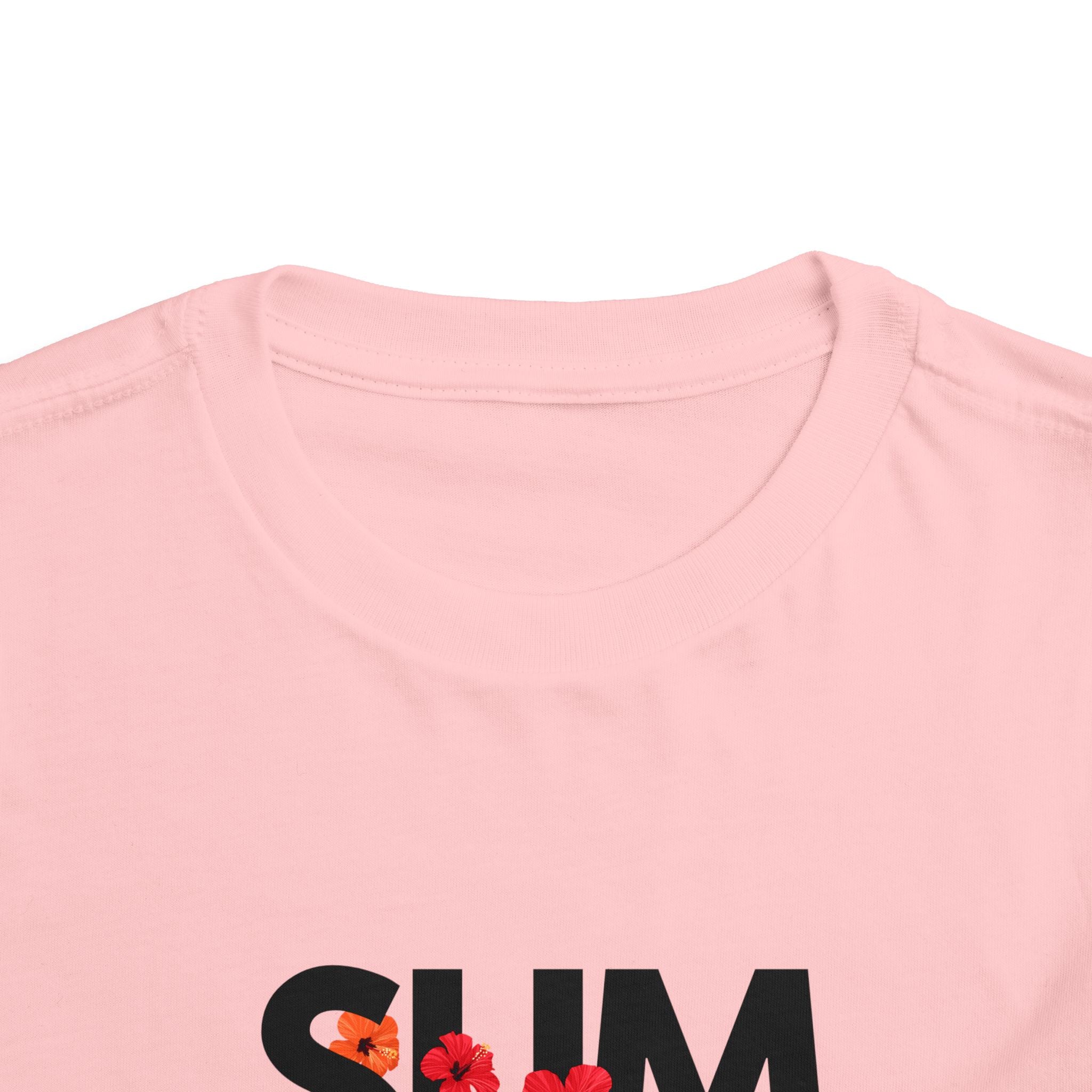 Toddler Tee - "SUMMER" Floral Letters Kids T‑Shirt