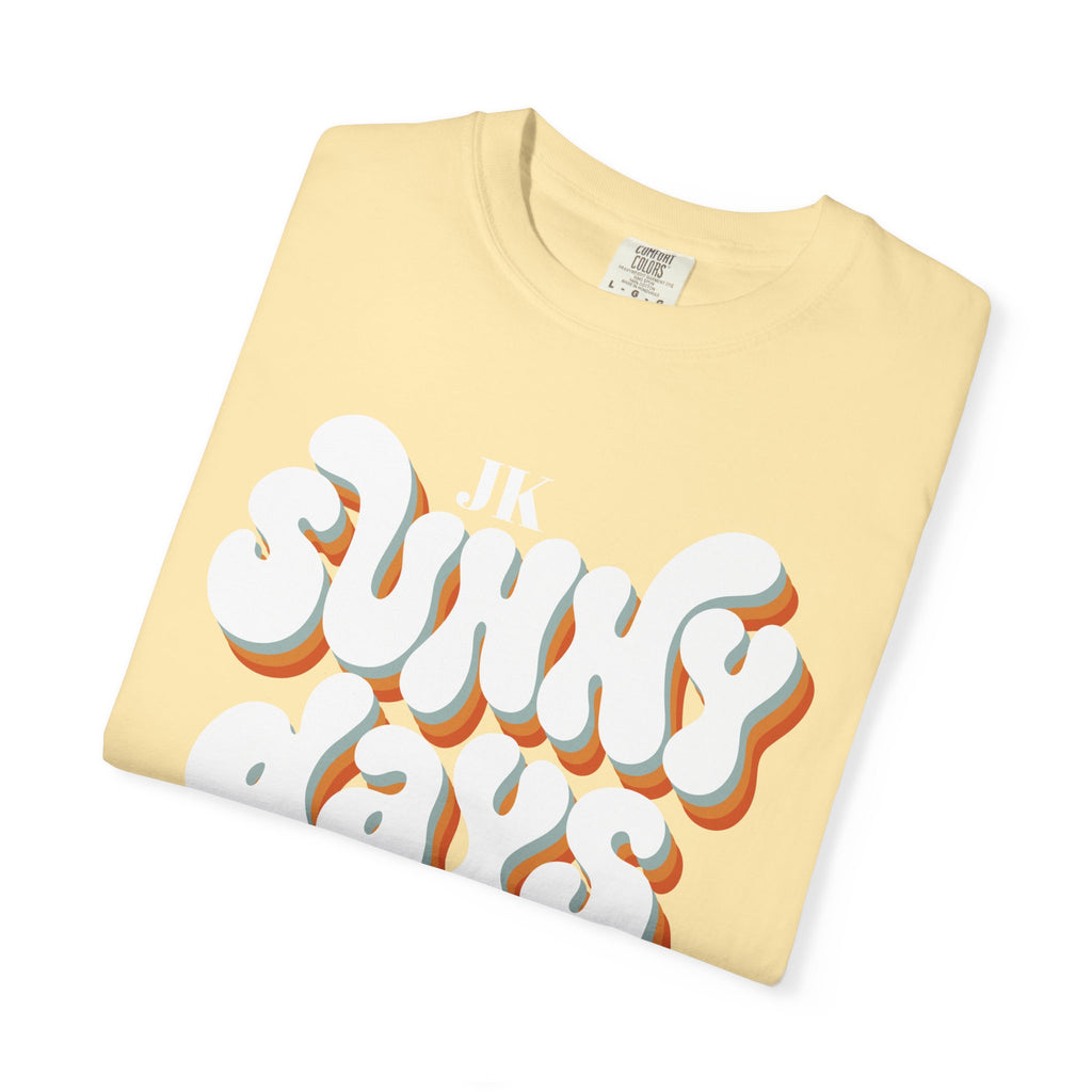 Unisex Sunny Days Ahead T-Shirt | Retro Bubble Letter Design