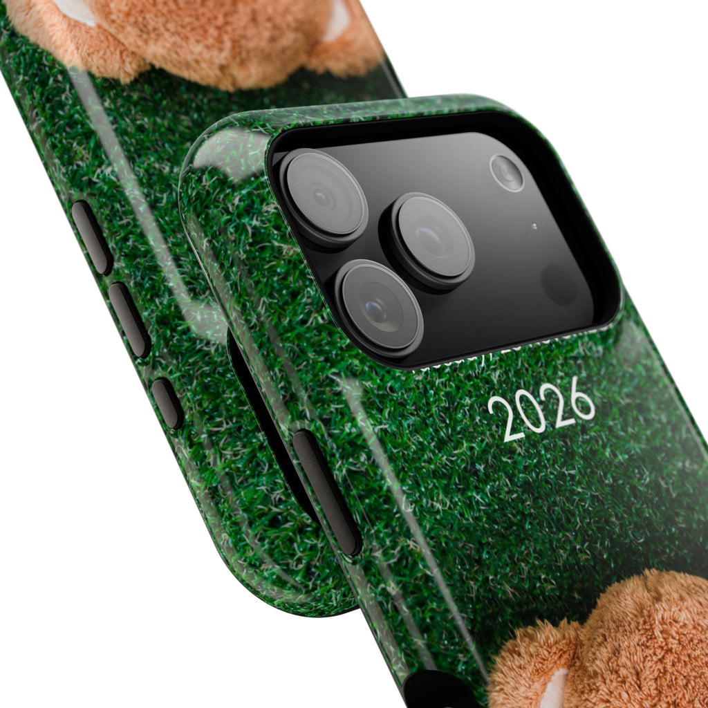 Teddy Bear Grass Phone Case — Cute Plush Toy Design Impact-Resistant Case