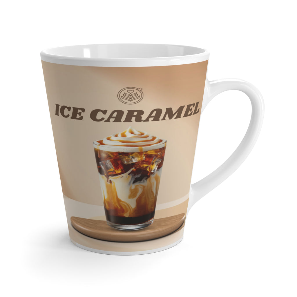 Latte Mug — Ice Caramel Latte Ceramic Coffee Cup