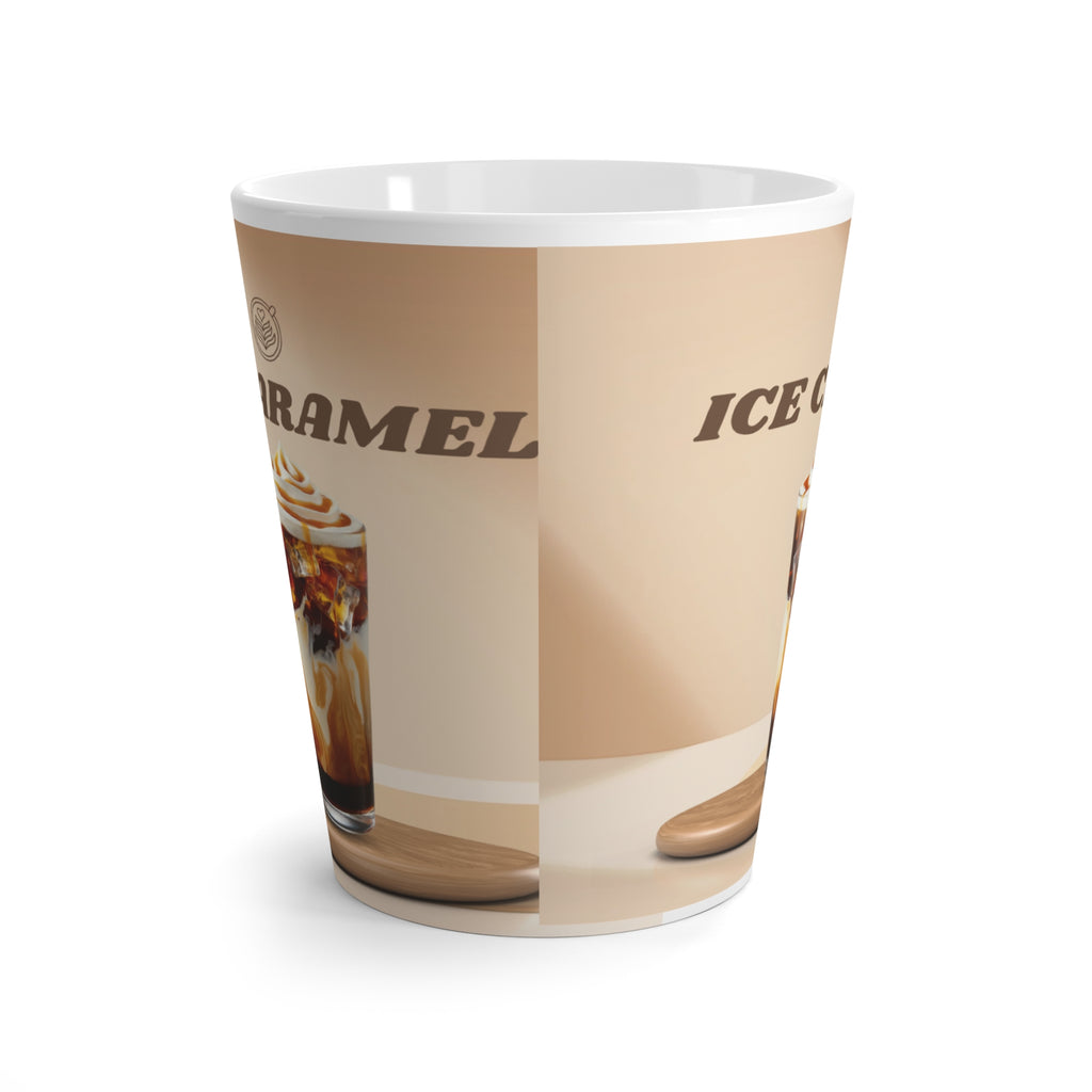 Latte Mug — Ice Caramel Latte Ceramic Coffee Cup