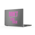 Don't Look Back Matte MacBook Case — Inspirational Pink Laptop Cover