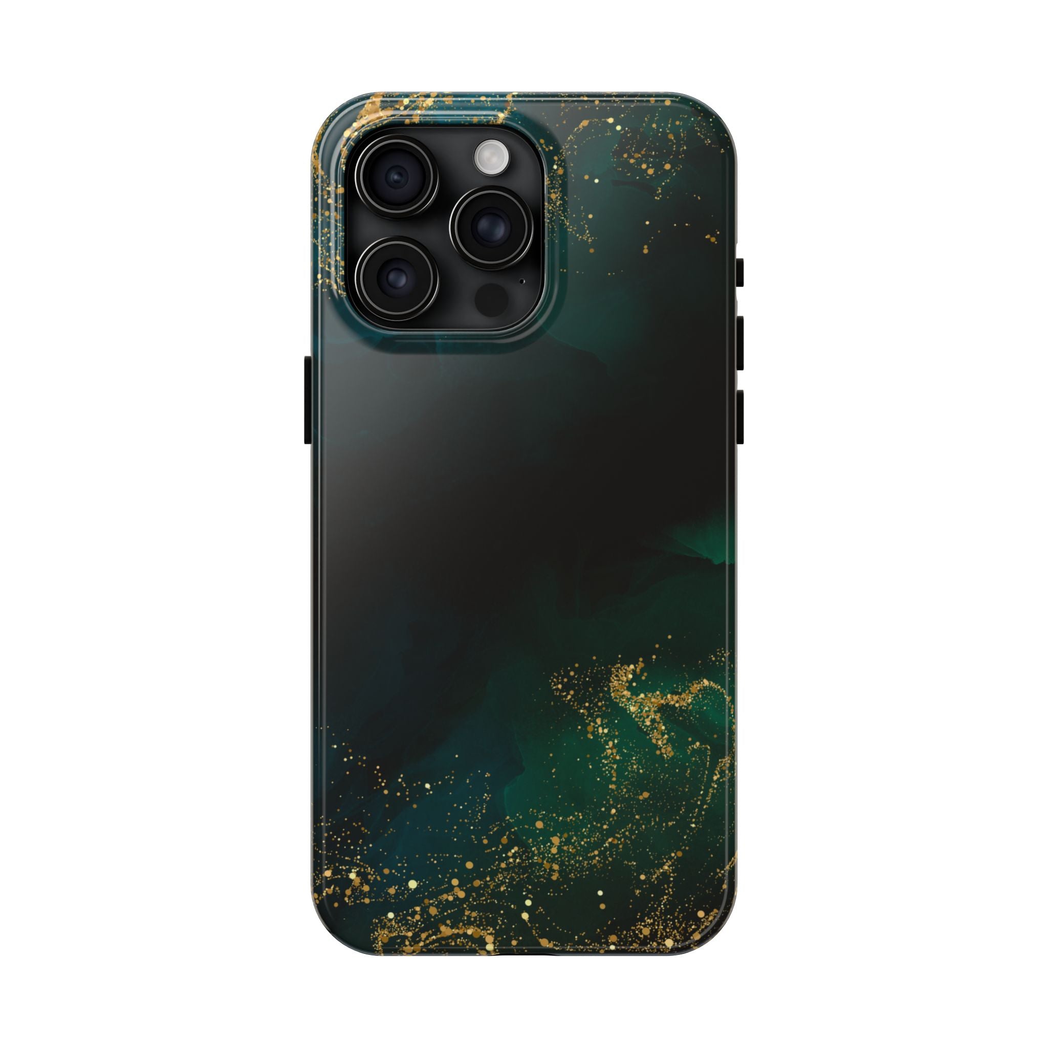 Tough Phone Case — Emerald Marble with Gold Flecks