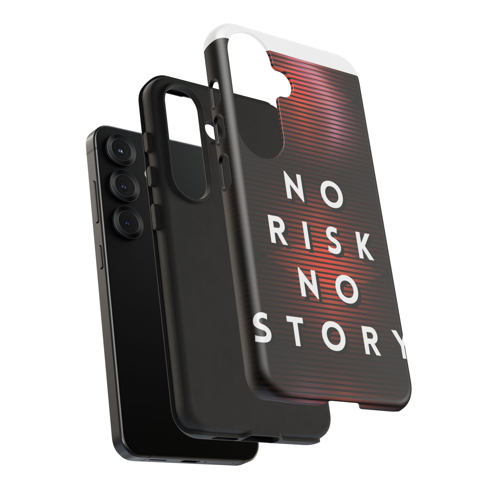 Phone Case — "No Risk No Story" Motivational Protective Case